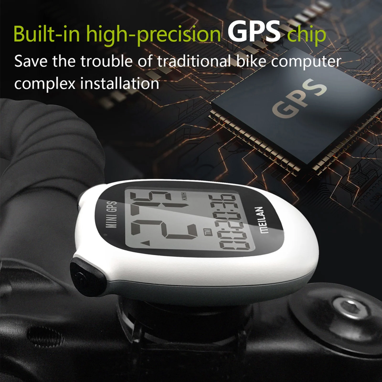 Meilan Bike Odometer,Computer Bike With Bike Computer With Lcd Display Waterproof Computer Siuke Mewmewcat Buzhi Fesjoy