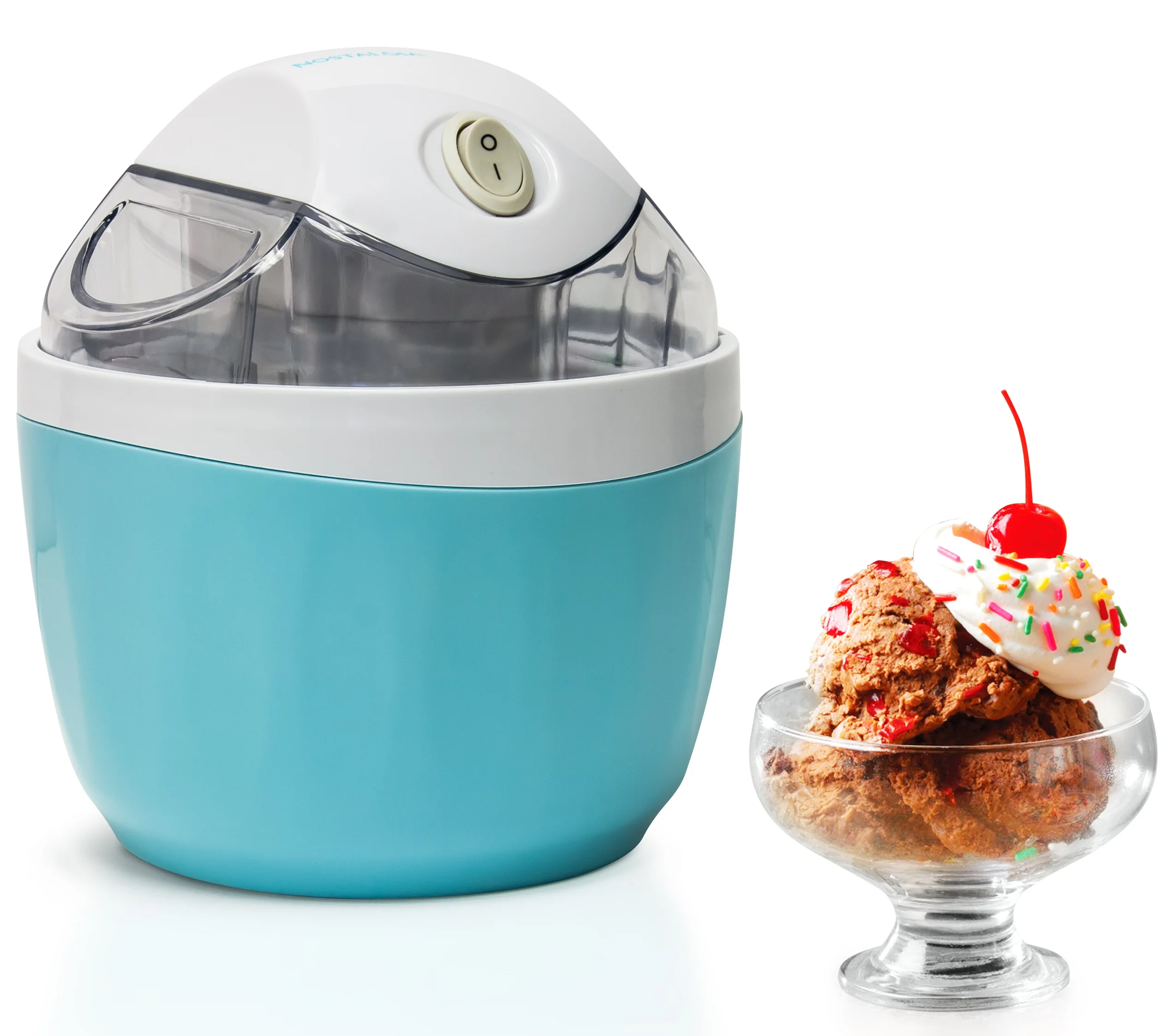 Nostalgia 1 Pint Gel Ice Cream Maker, Blue