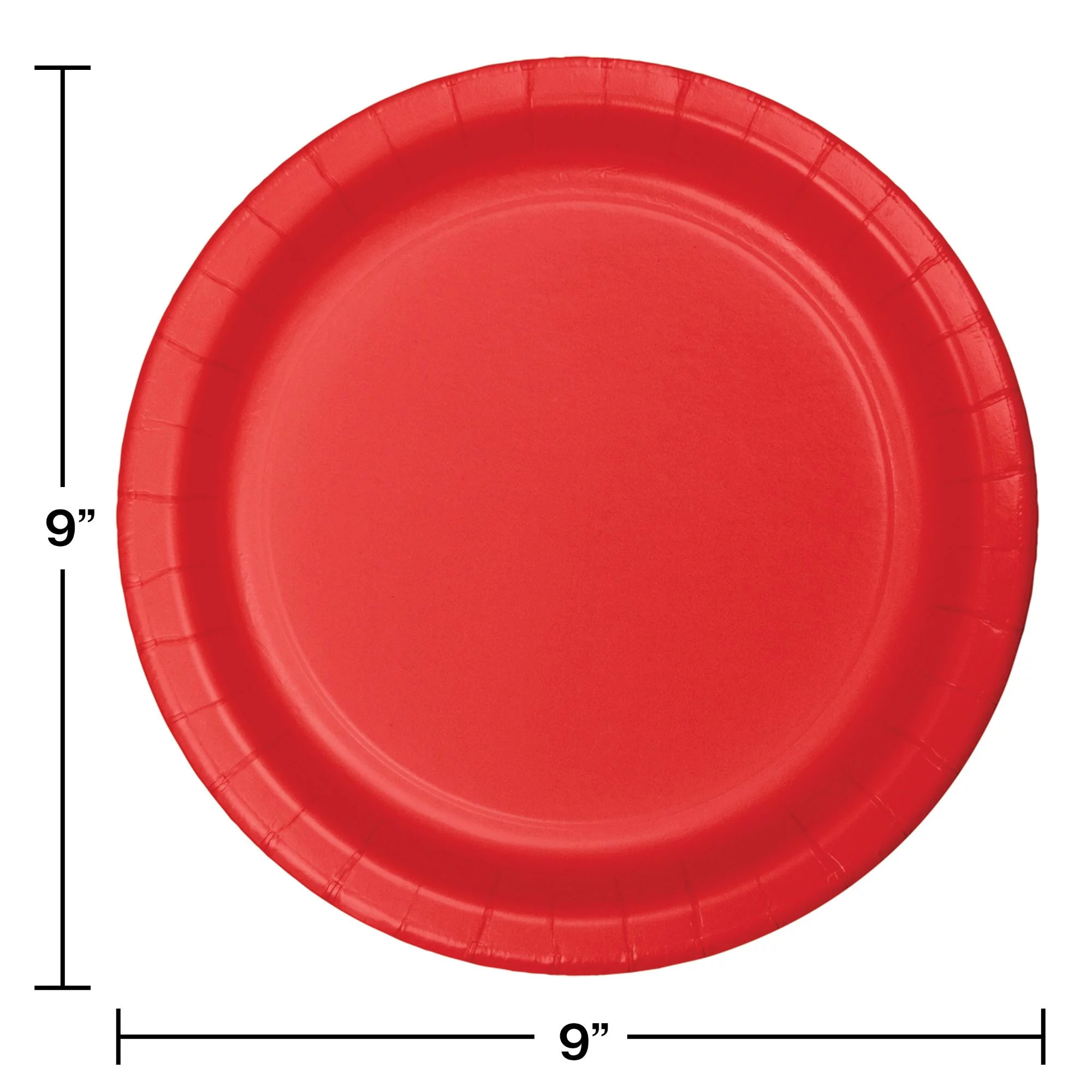 Party Central Club Pack of 900 Classic Red Disposable Paper Party Banquet Dinner Plates 9
