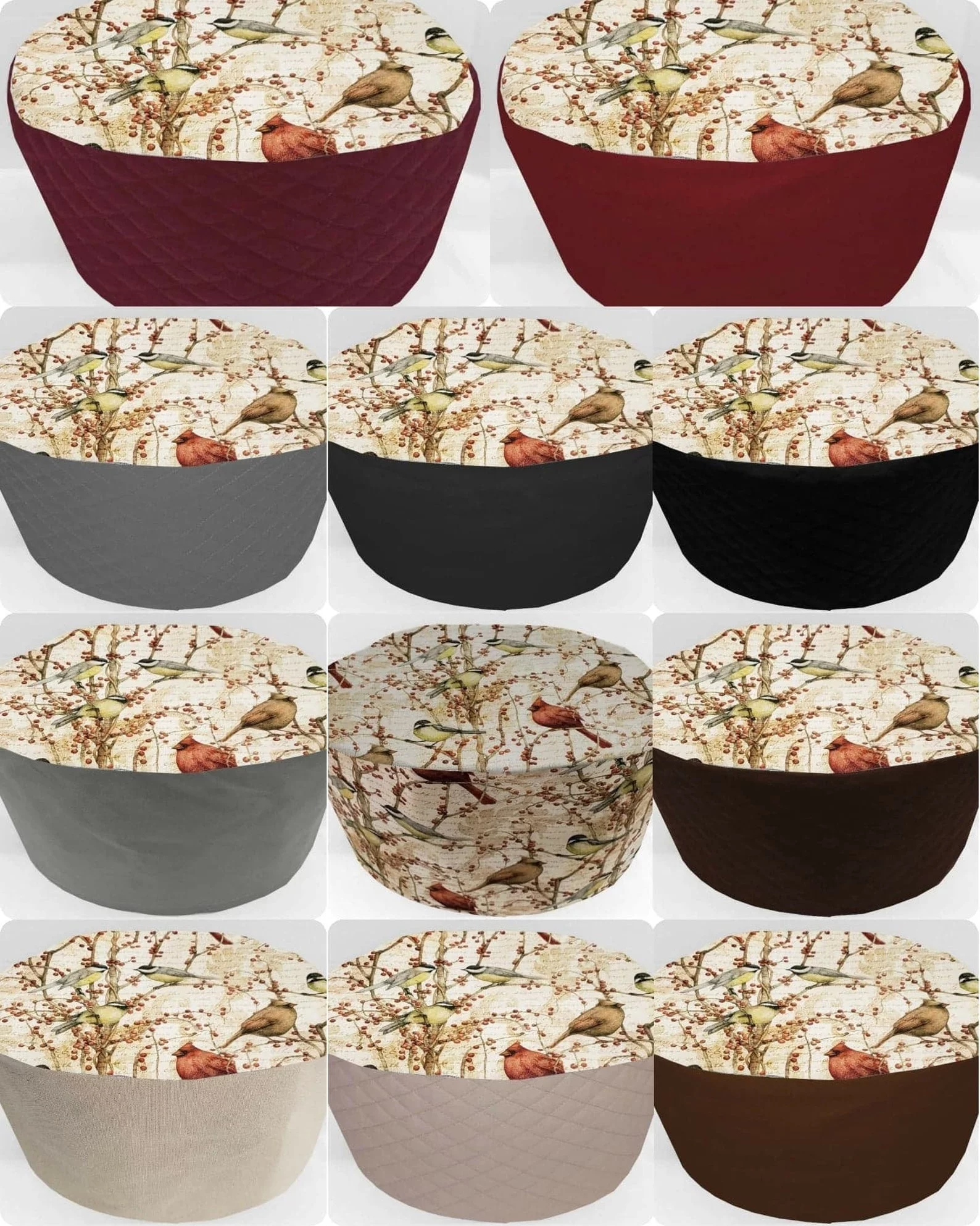 Birds & Berries Slow Cooker Cover by Penny's Needful Things (All Birds & Berries, Large)