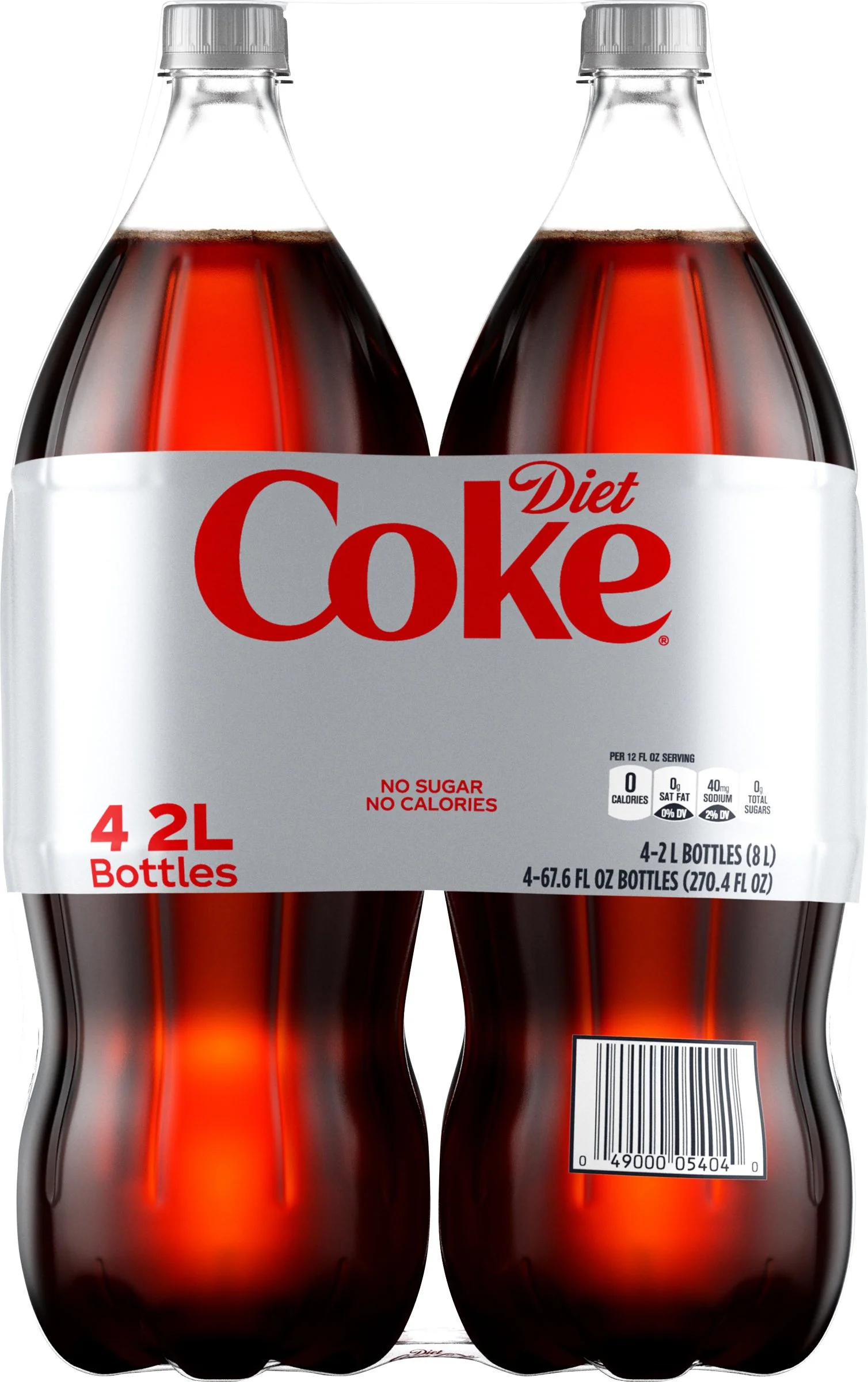 Coca Cola-Diet Coke 2 Liter Bottles (Pack Of 4): Sports Drinks