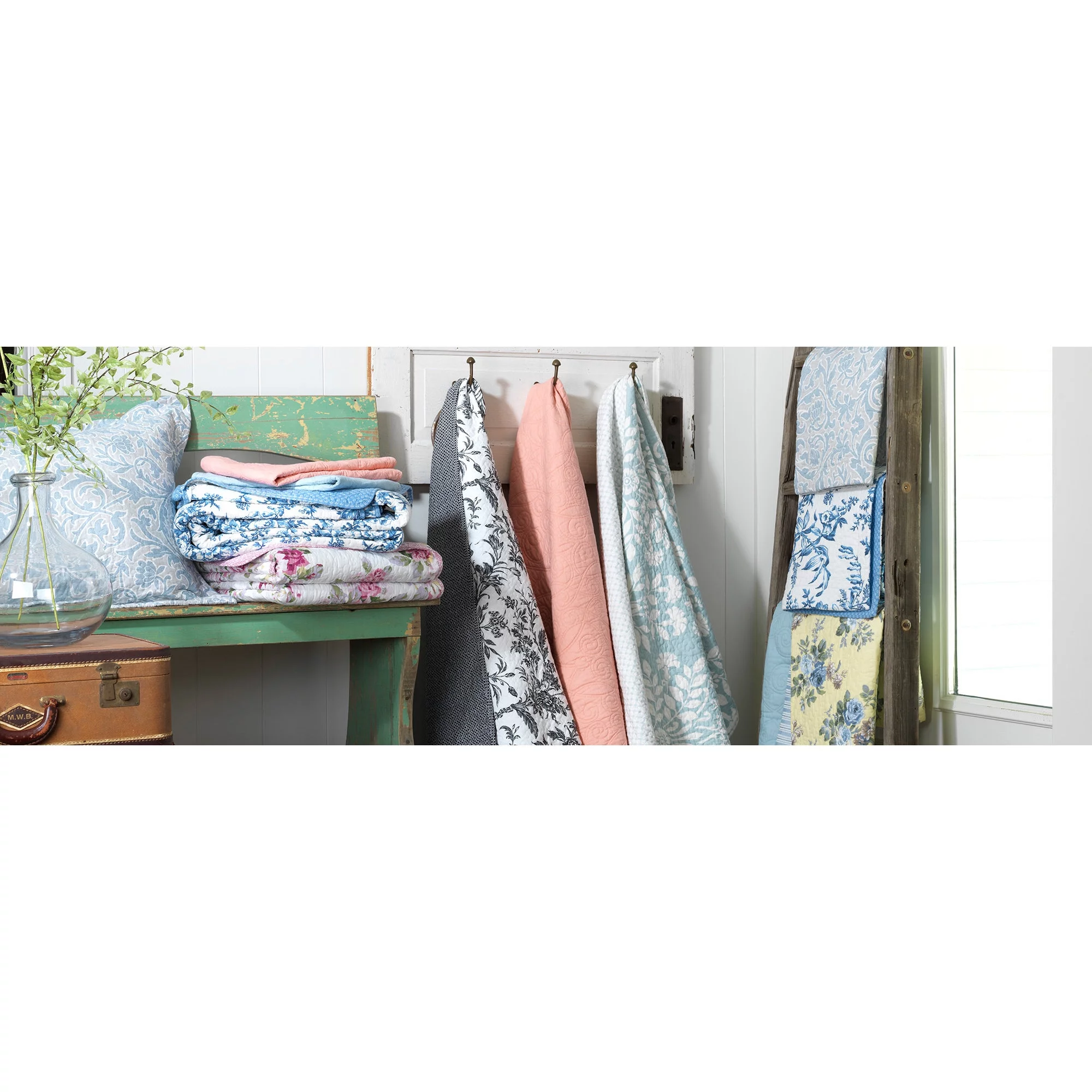 laura ashley linley quilt set, king