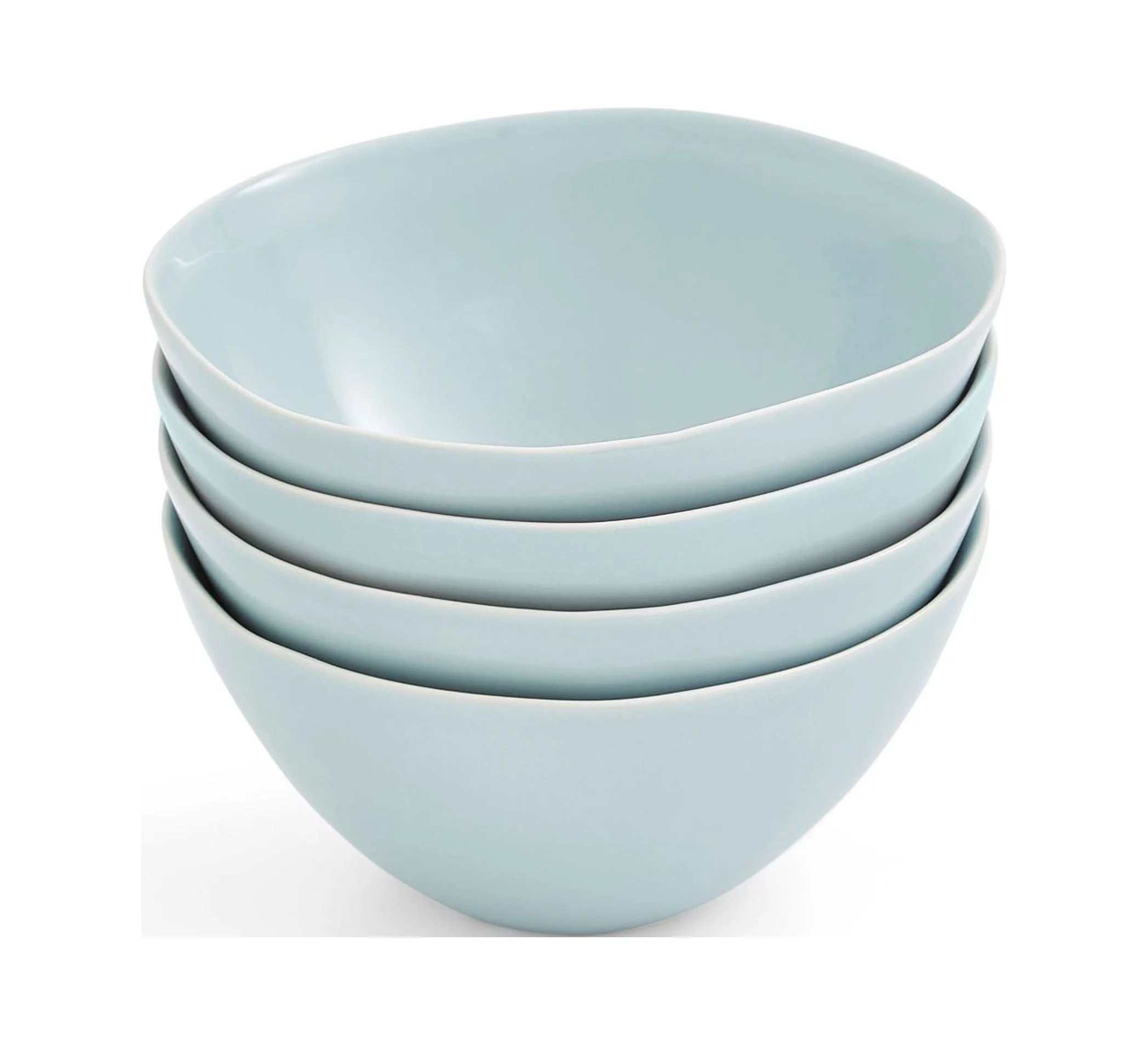 Portmeirion Sophie Conran Arbor 6 Inch All Purpose Bowls, Set of 4 - Robin's Egg