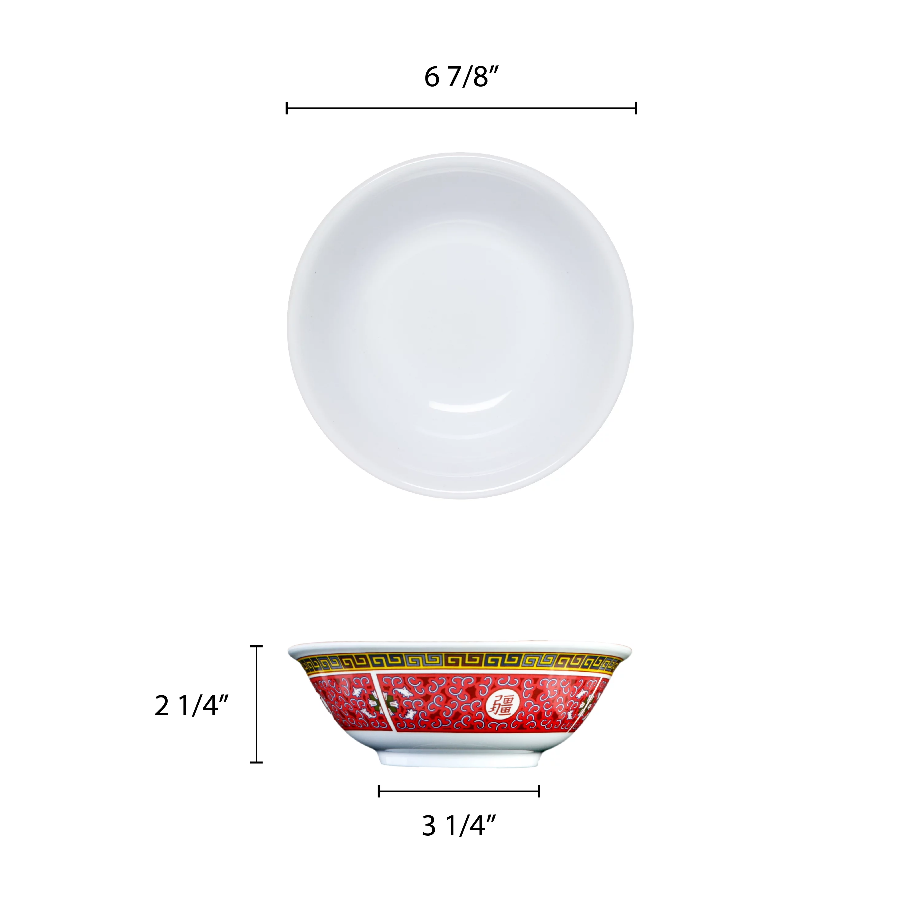 Excellante Longevity Melamine Dinnerware Collection 22 Oz, 6 7/8