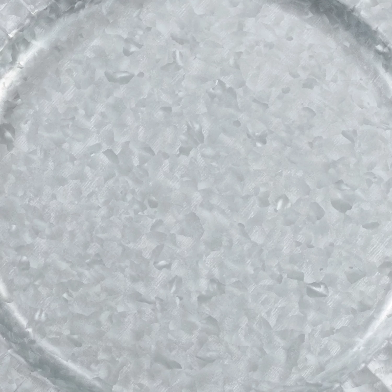 Fennco Styles Sousplat Collection Vintage Ruffled Galvanized Metal 13 x 13 Inch Charger Plates, Set of 4