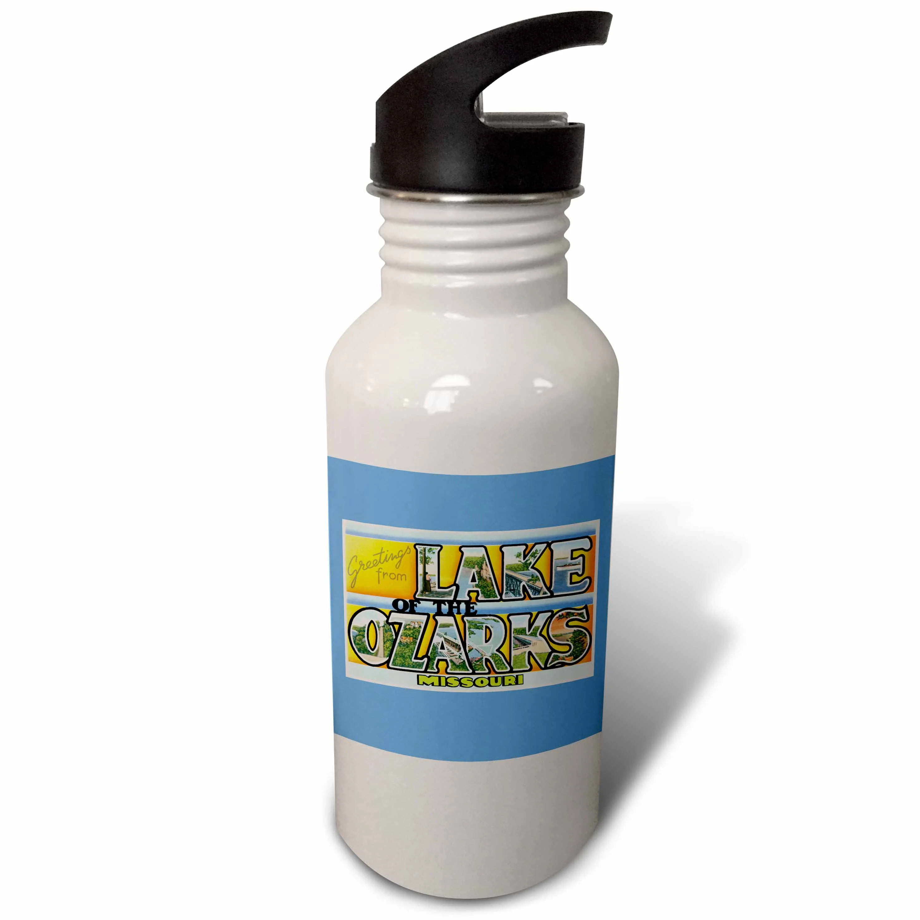 Greetings from Lake of the Ozarks Missouri Scenic Postcard 21 oz Sports Water Bottle wb-170249-1