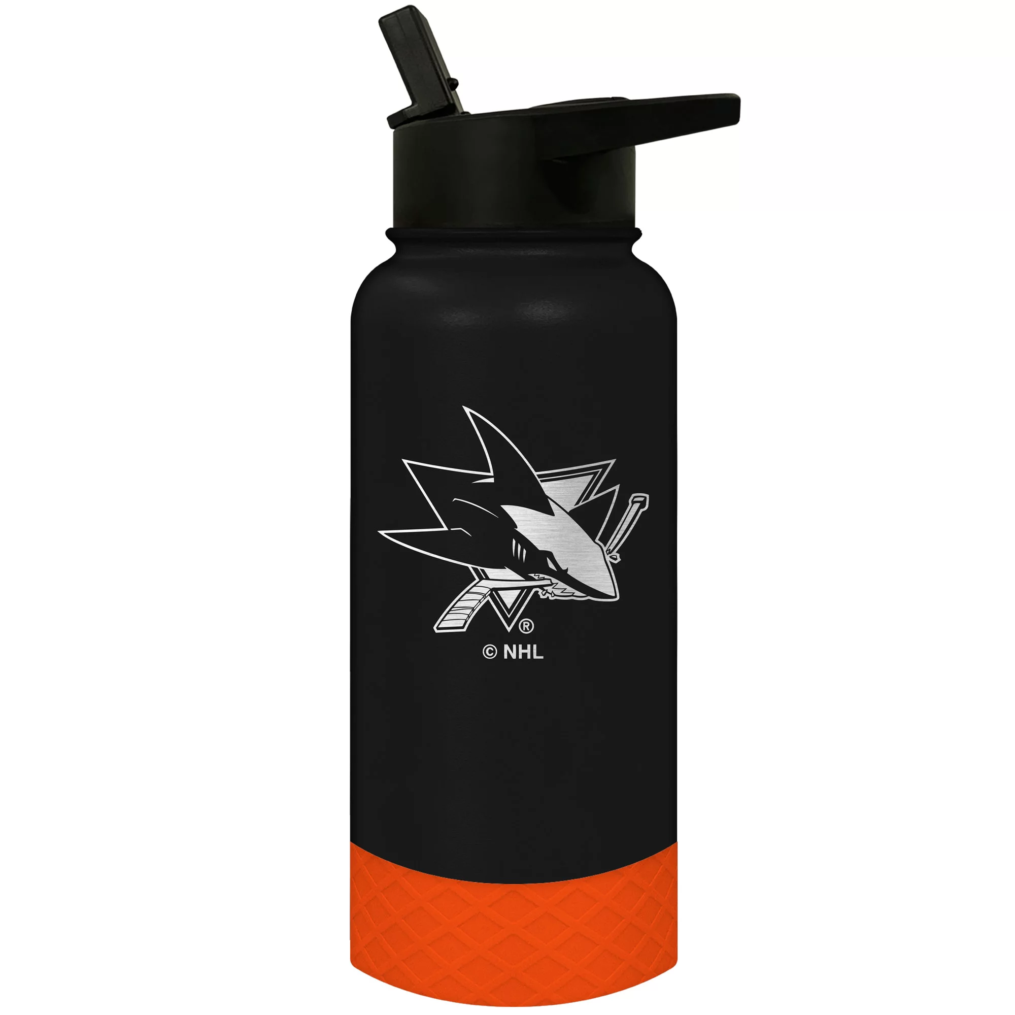 San Jose Sharks 32oz. Logo Thirst Hydration Water Bottle