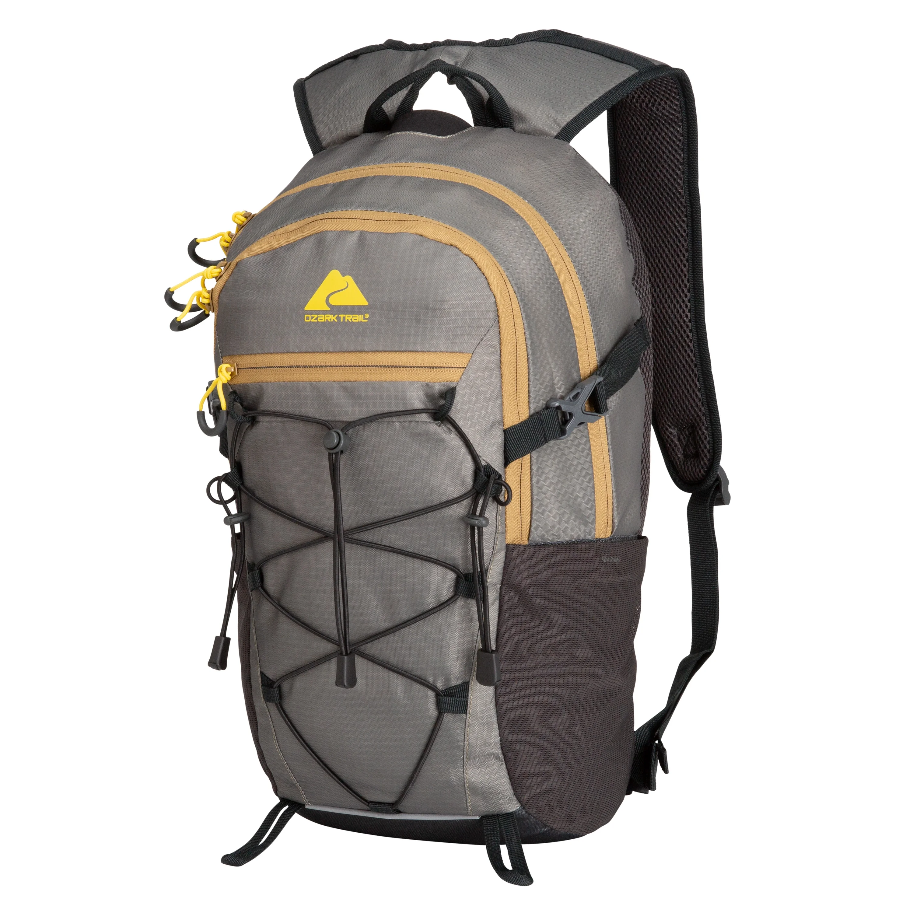 Ozark Trail 17 L Camping, Hiking, Mountaineering, Technical Backpack, Gray, Unisex