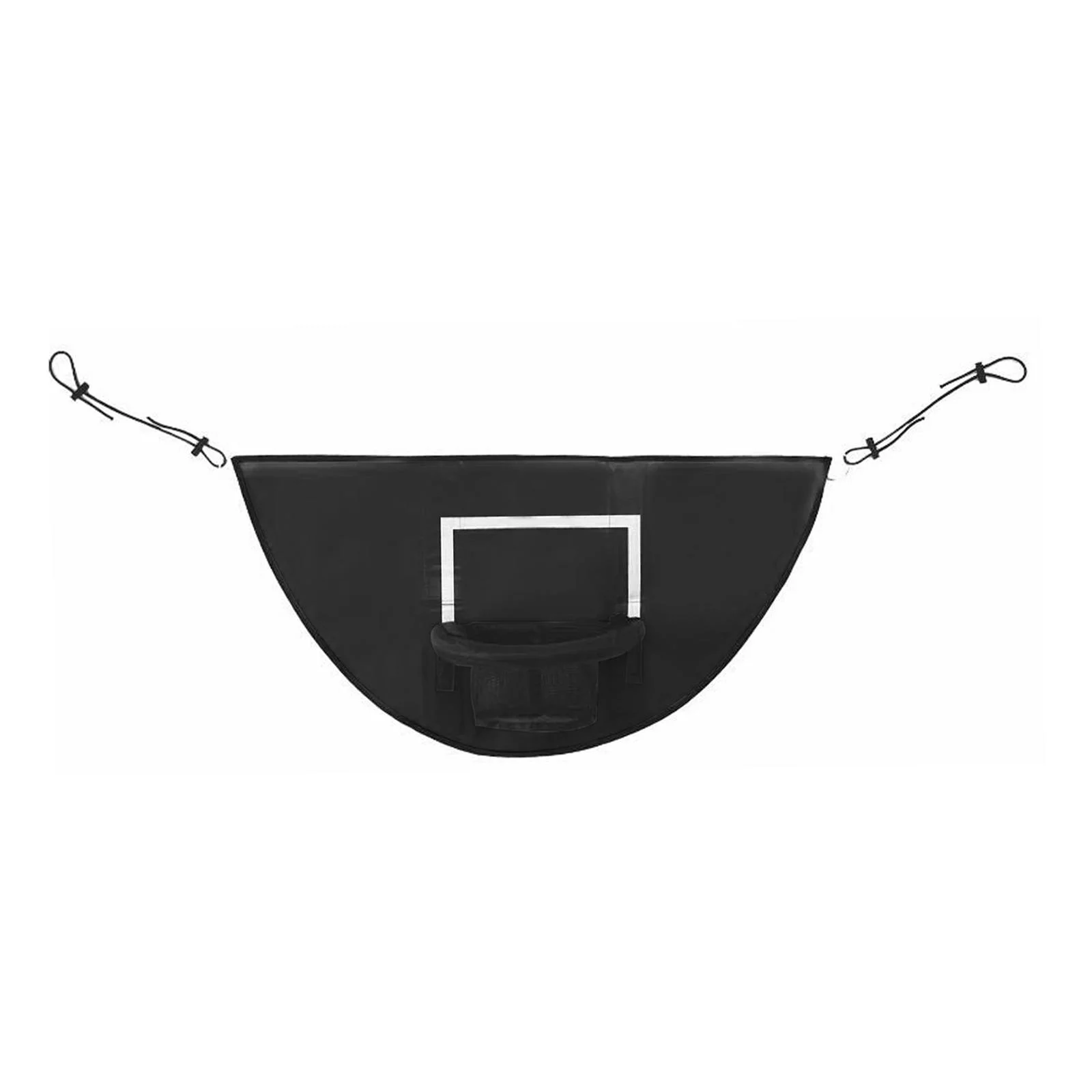 Trampoline Basketball Hoop Attachment, Universal Baseboard Lightweight Basketball Frame Adjustable Connection Rope for Dunking Game Outdoor Sports , without Ball 45x35cm