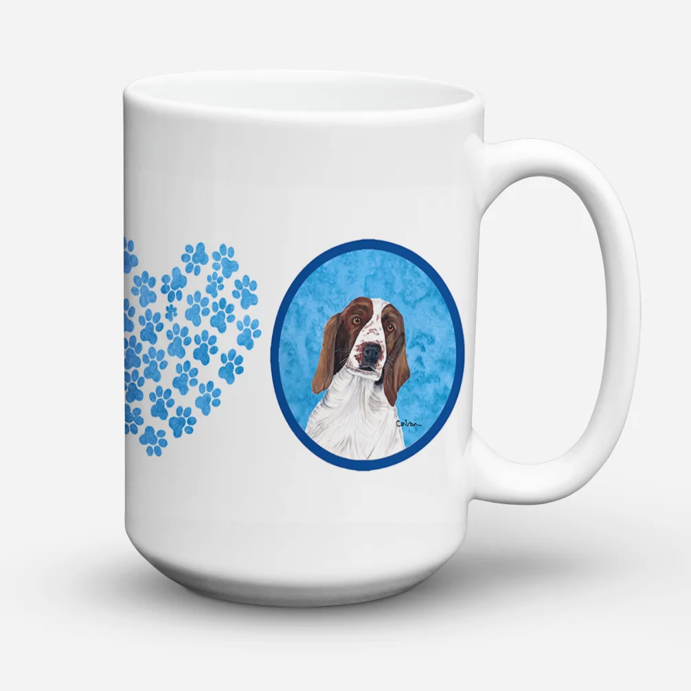 Carolines Treasures SC9131BU-CM15 Springer Spaniel Dishwasher Safe Microwavable Ceramic Coffee Mug 15 ounce, 15 ounce,