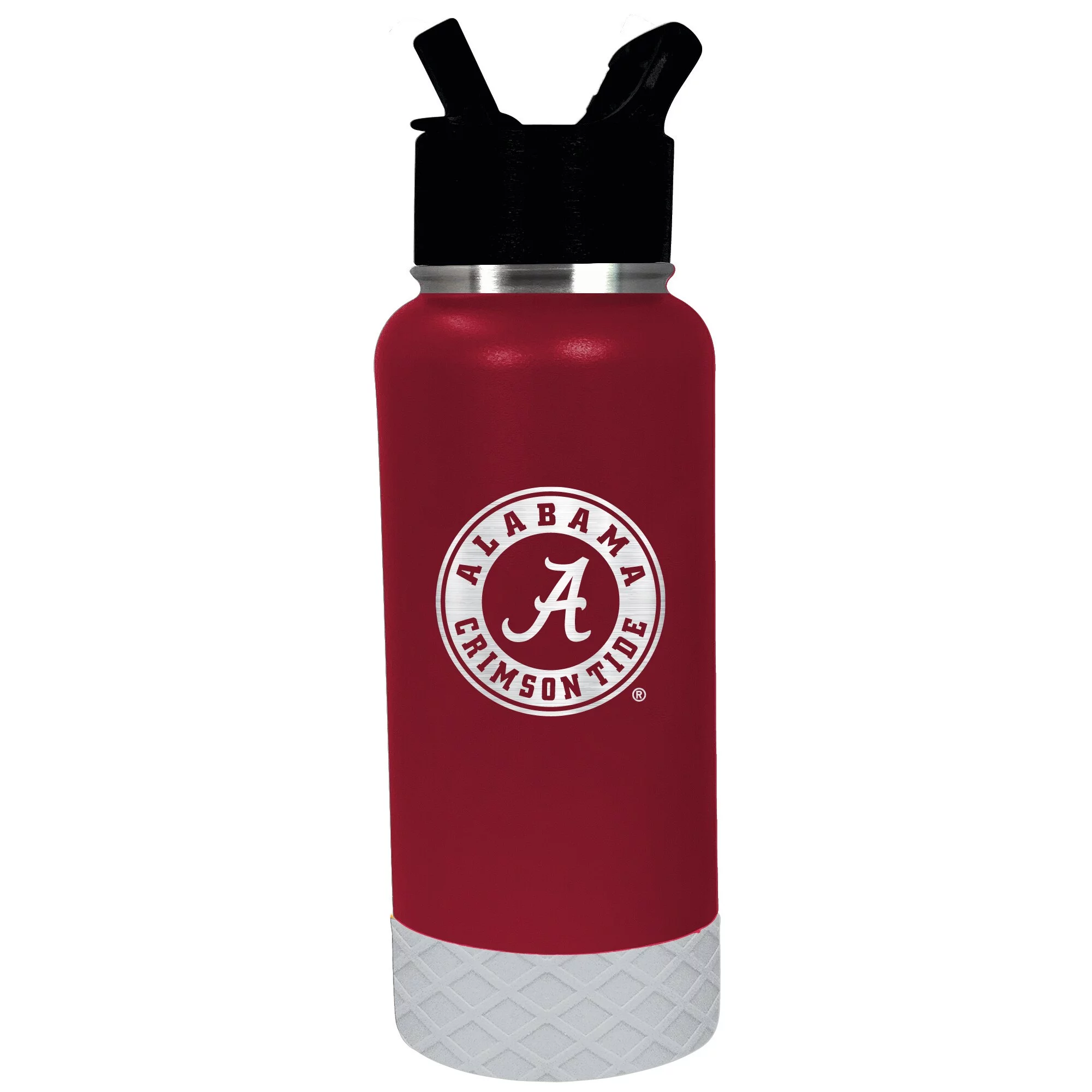 Alabama Crimson Tide Thirst Water Bottle Red, White, Black