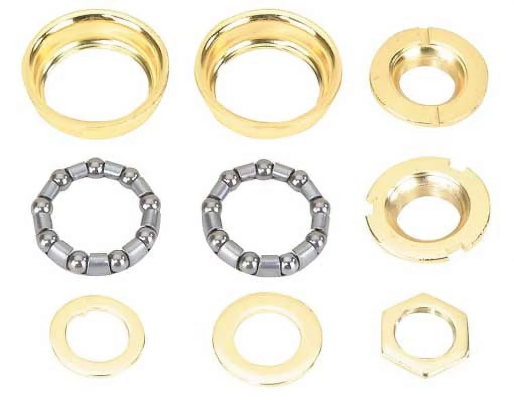 Bottom Bracket Set 1/Piece Crank 5/16x9 24t Gold. for bicycle bottom bracket, bike bottom bracket, lowrider bikes, beach cruiser