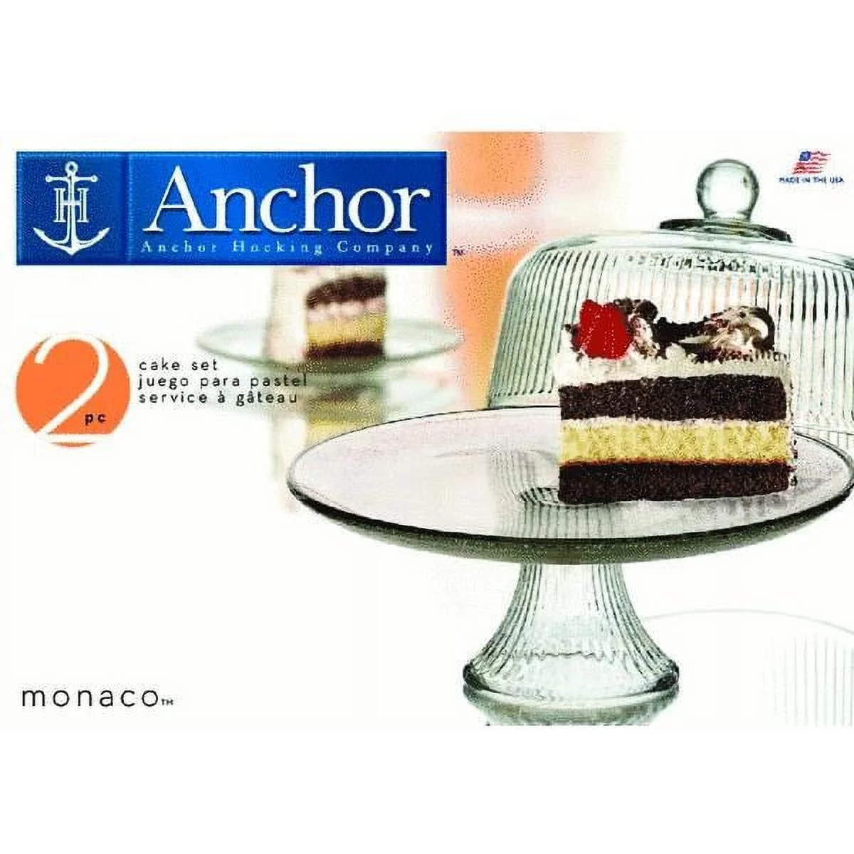 Anchor Hocking Cake Set, 2 Piece