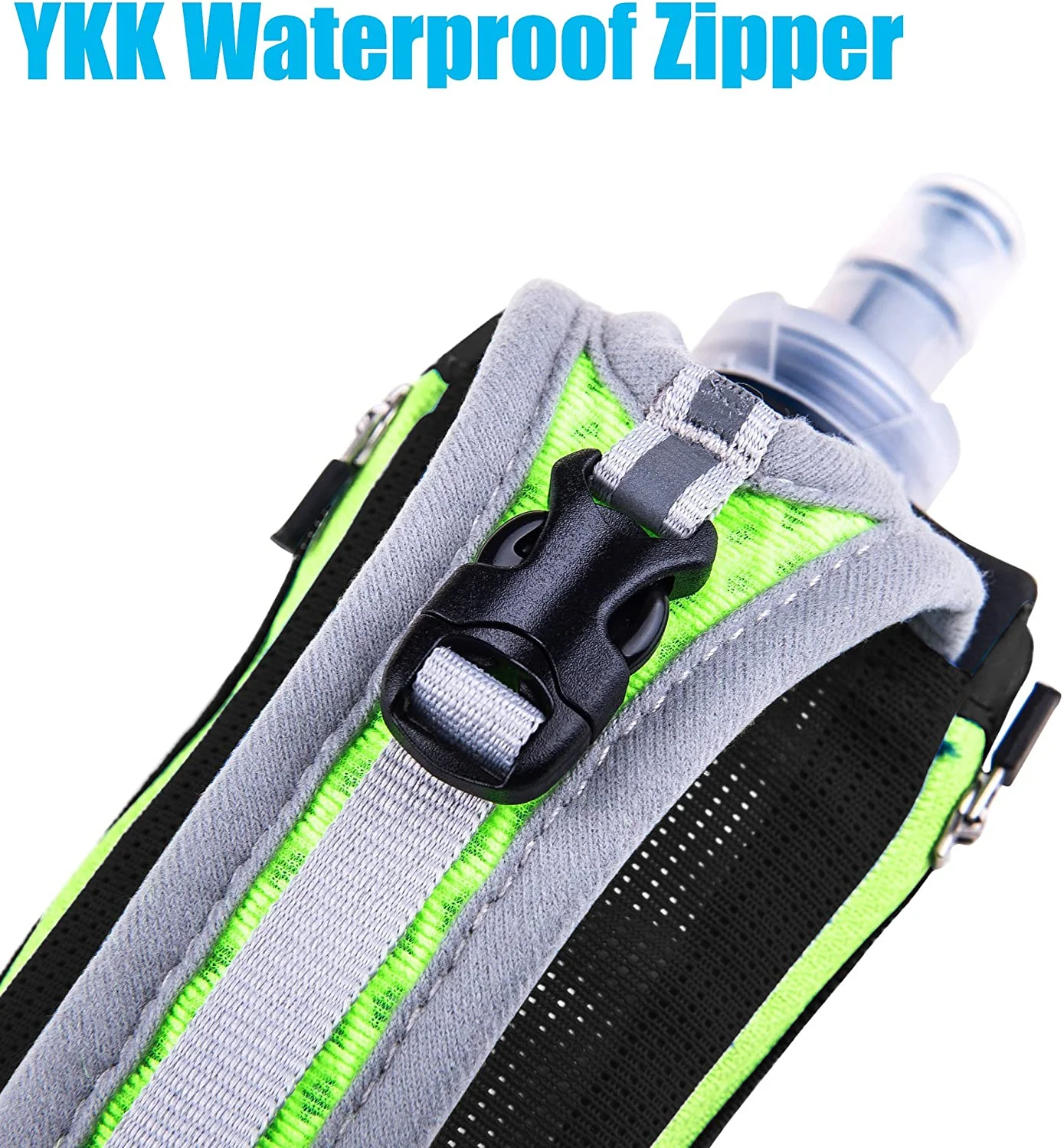 LERMX Quick Grip Chill 17 oz Handheld soft Flask Water Bottle Hydration Pack (17 oz Black)