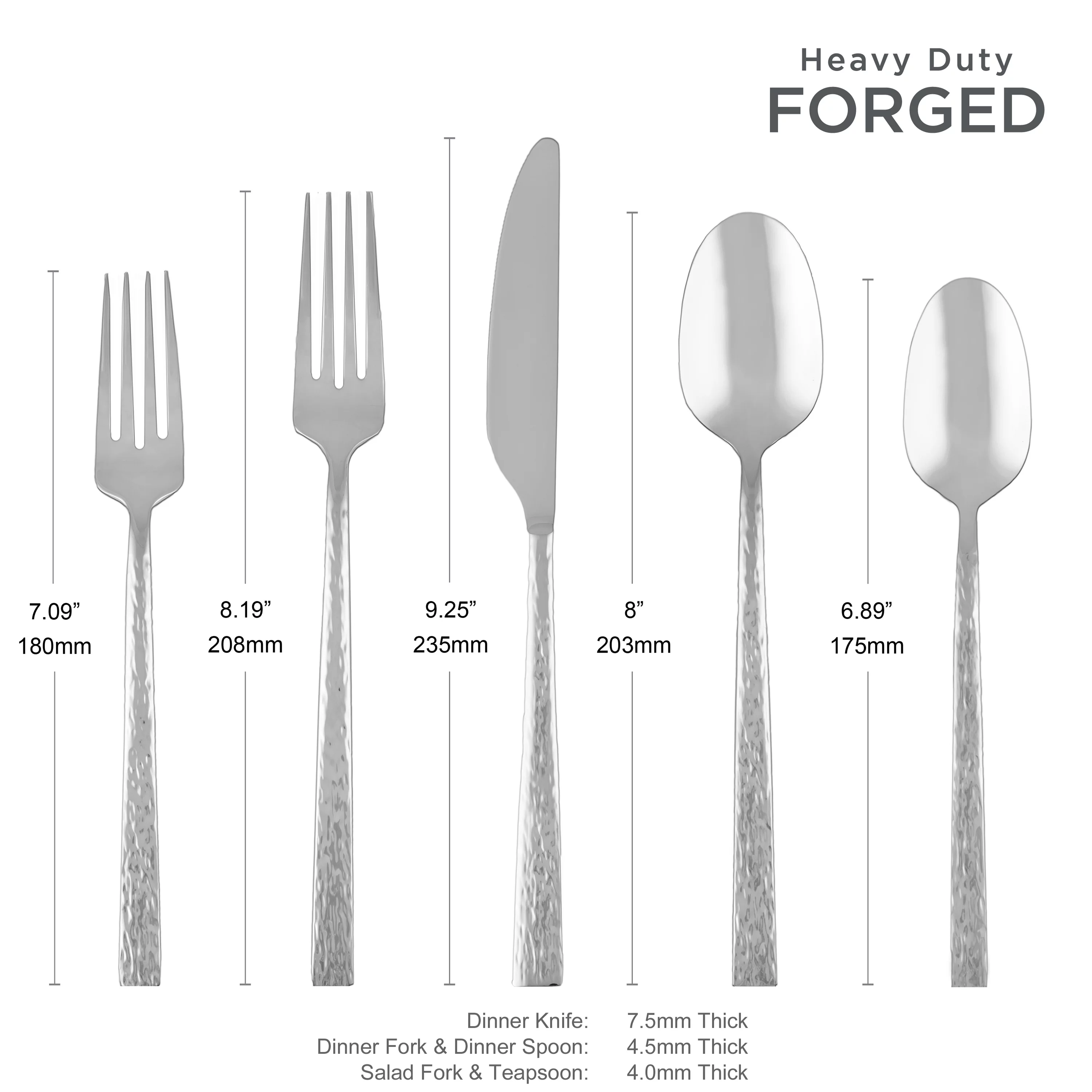 Cambridge Inspire Hammered 20-Piece Flatware Set (Service for 4)