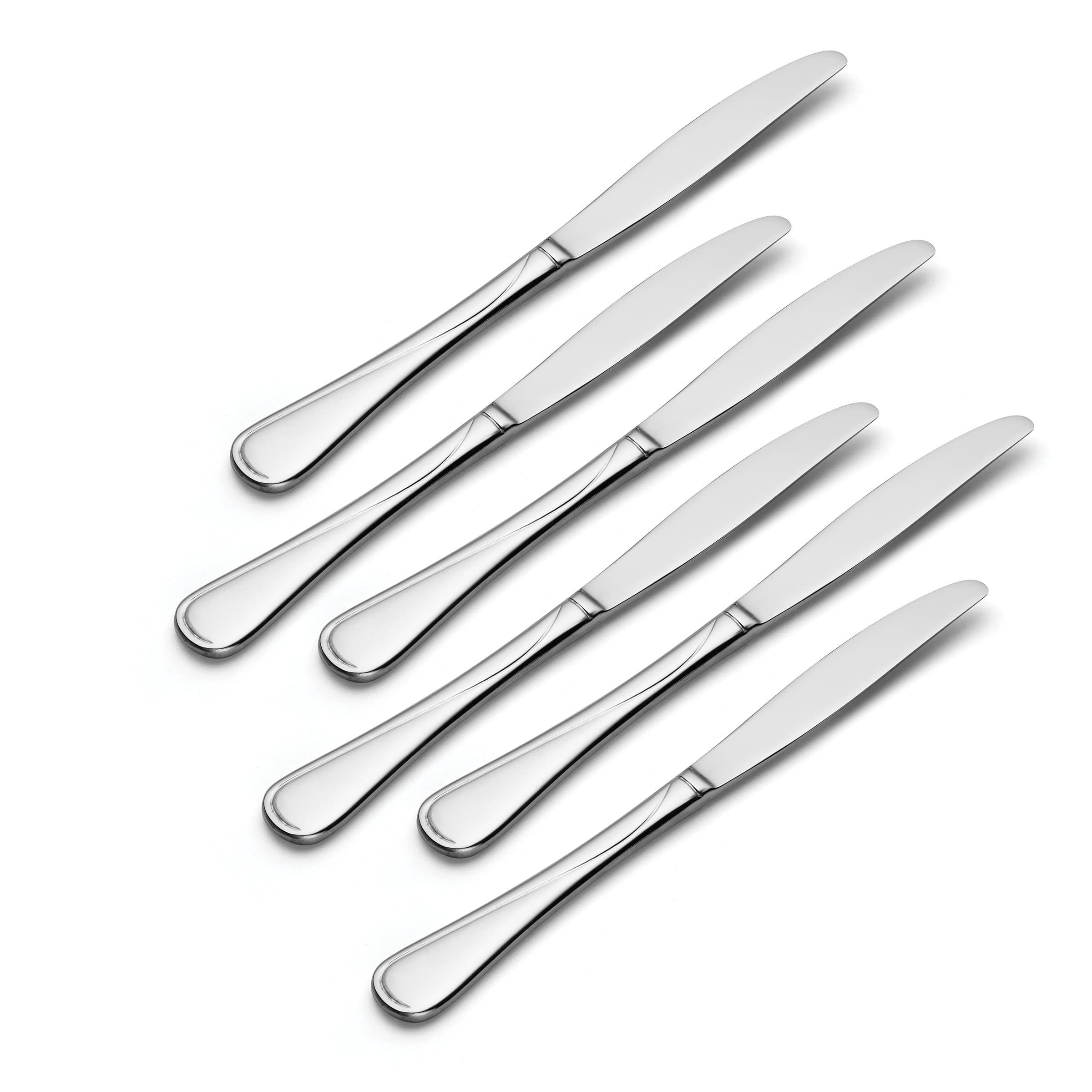Lenox Oneida Flight Dinner Knives, Set Of 6, Stainless Steel
