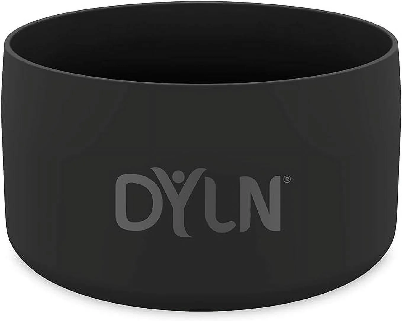 DYLN Protective Silicone Medium Bottom Guard for 32 oz DYLN Wide Mouth Alkaline Water Bottles | Anti-Slip & Flexible Boot | Doubles as a Pet Dog Bowl | Black