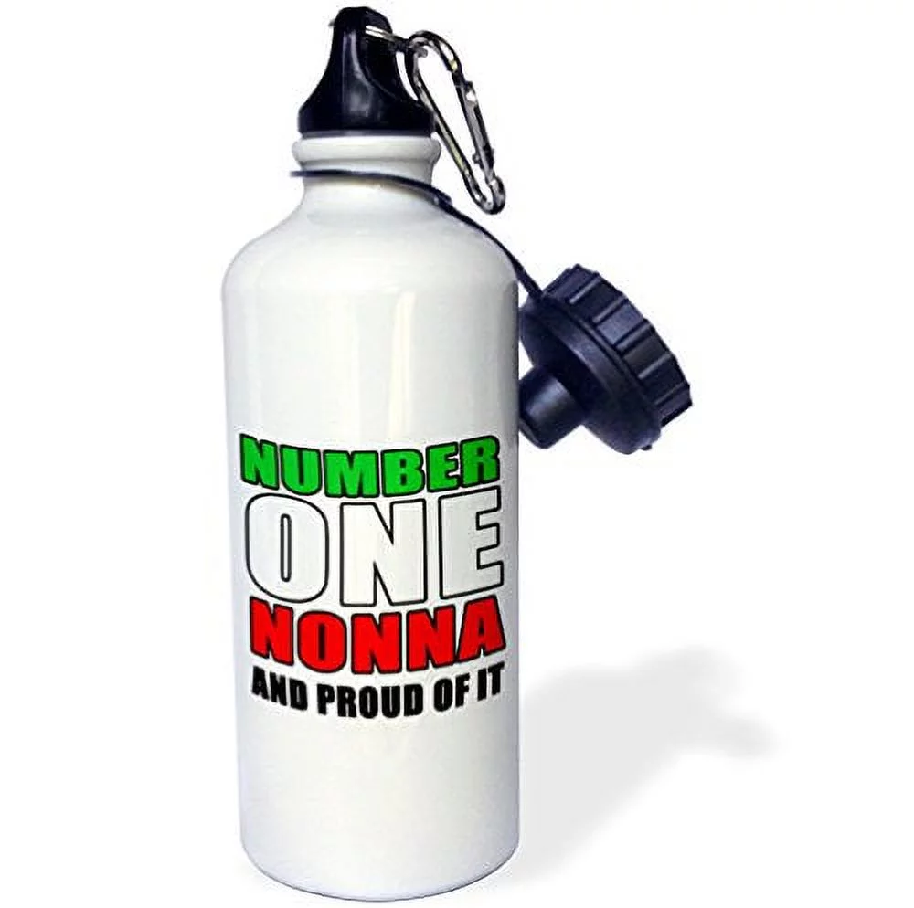 Number One Nonna And Proud Of It Italian Flag 21 oz Sports Water Bottle wb-223829-1