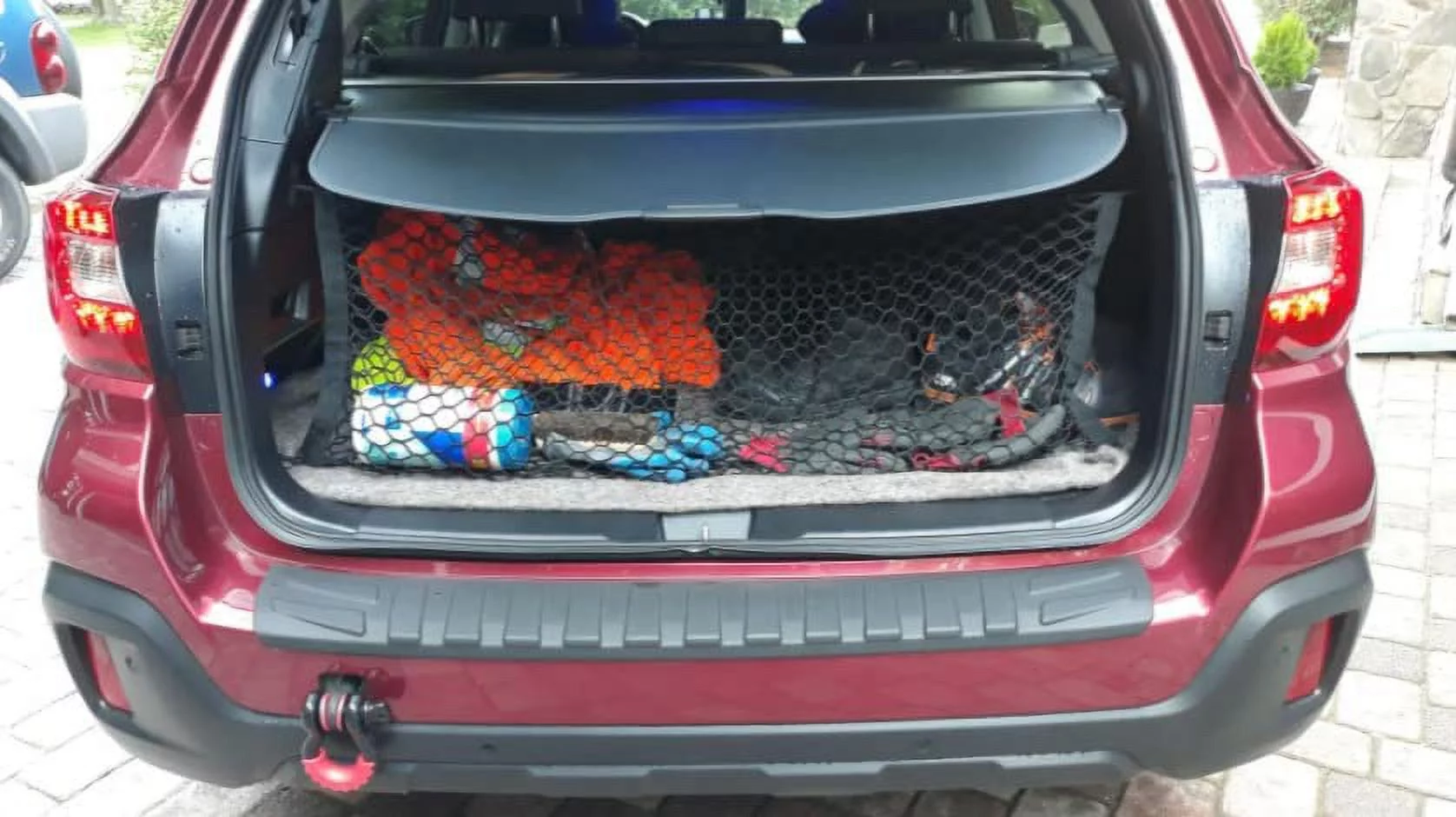 EACCESSORIES EA Trunk Organizer Cargo Net for Subaru Outback 2015-2023 – Envelope Style Cargo Net for Wagon – Premium Mesh Car Trunk Organizer Vehicle Carrier Storage – Compatible with Subaru Outback