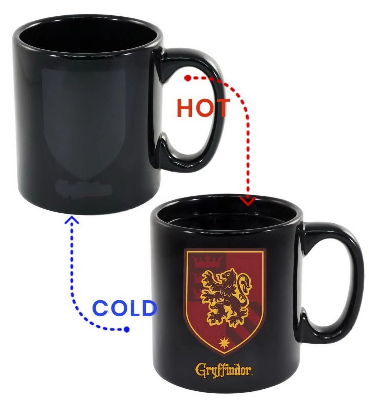 Harry Potter Gryffindor 20oz Heat Reveal Ceramic Coffee Mug | Color Changing Cup