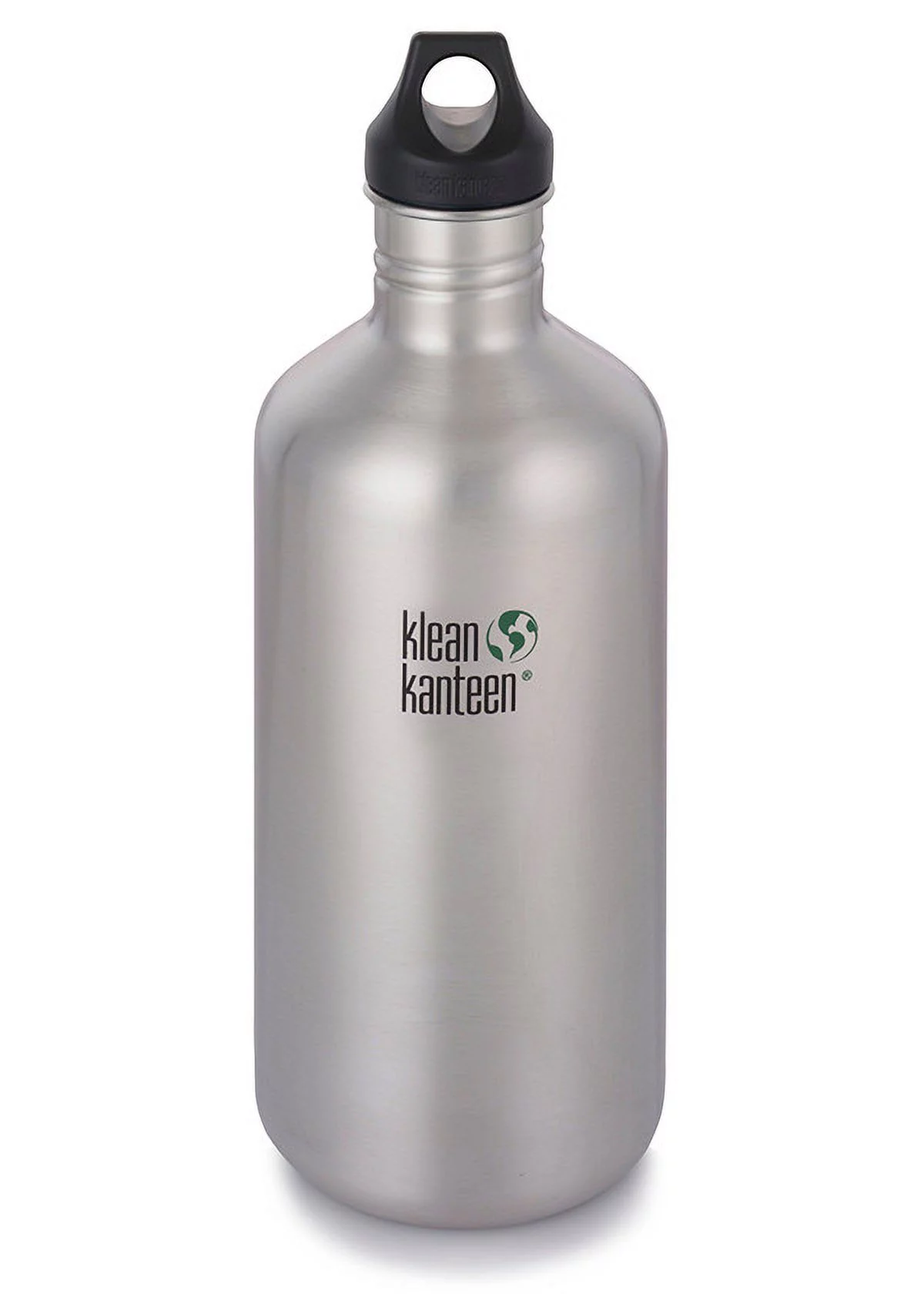 Klean Kanteen Classic 64 oz. Bottle with Loop Cap - Brushed Stainless