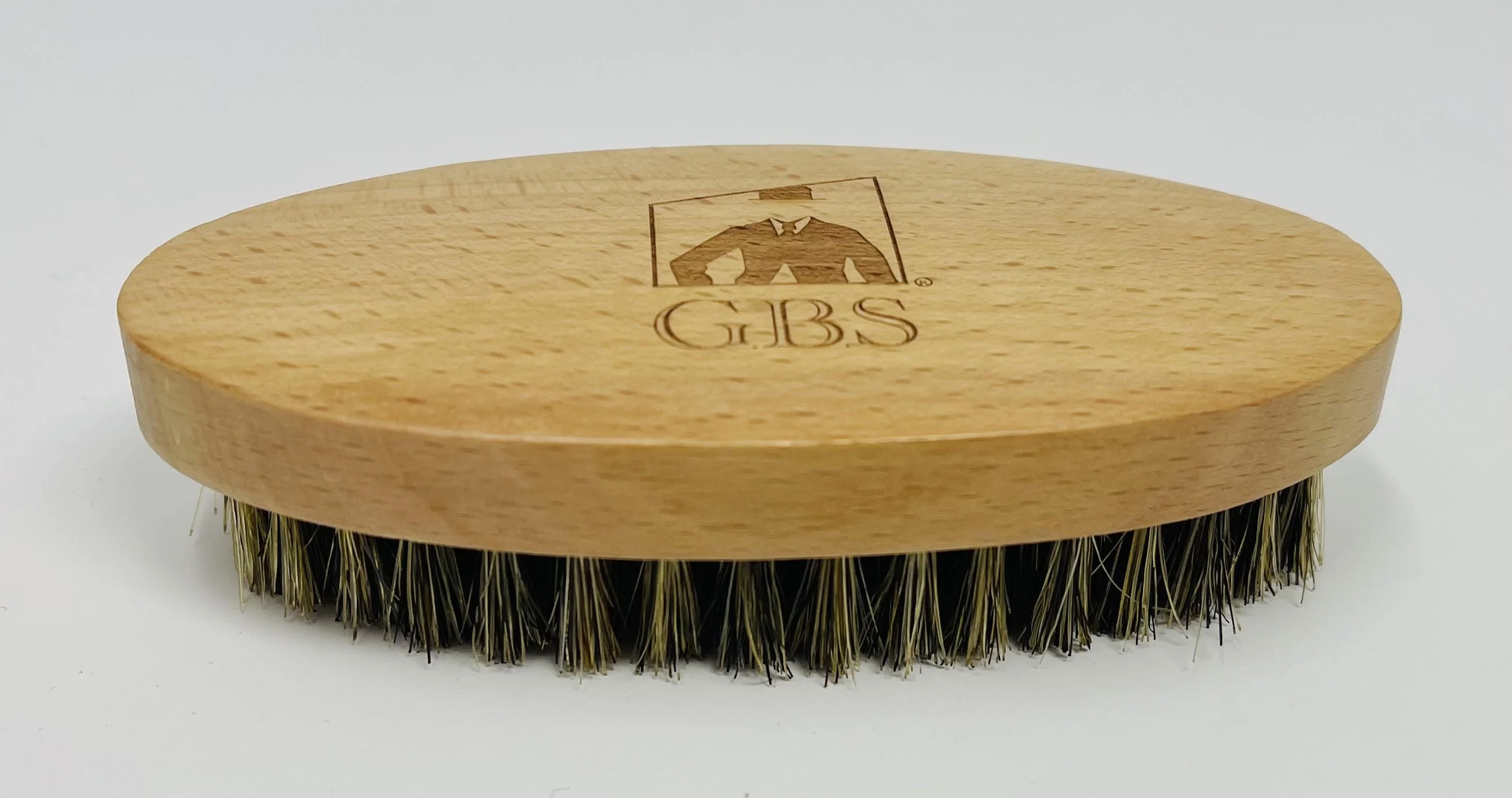 G.B.S Mens Beard Kit - Heavy Duty Stainless Shavette, Natural Boar Bristle Beard Brush Oval Bamboo Handle, Anti Static Two sided beard comb Professional Barber Scissors, and Blades!