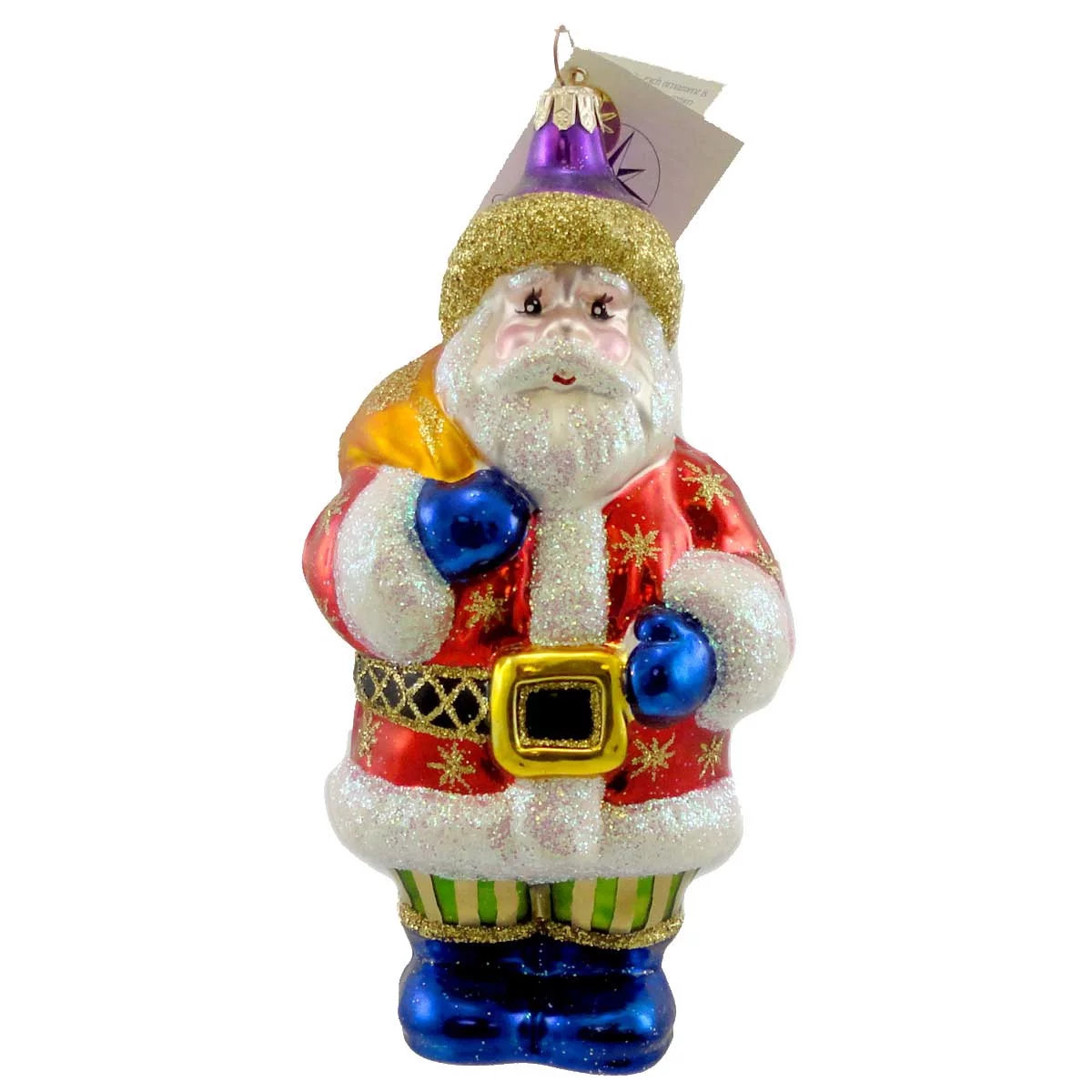 Christopher Radko COBURG SANTA Glass Ornament Christmas Santa Claus