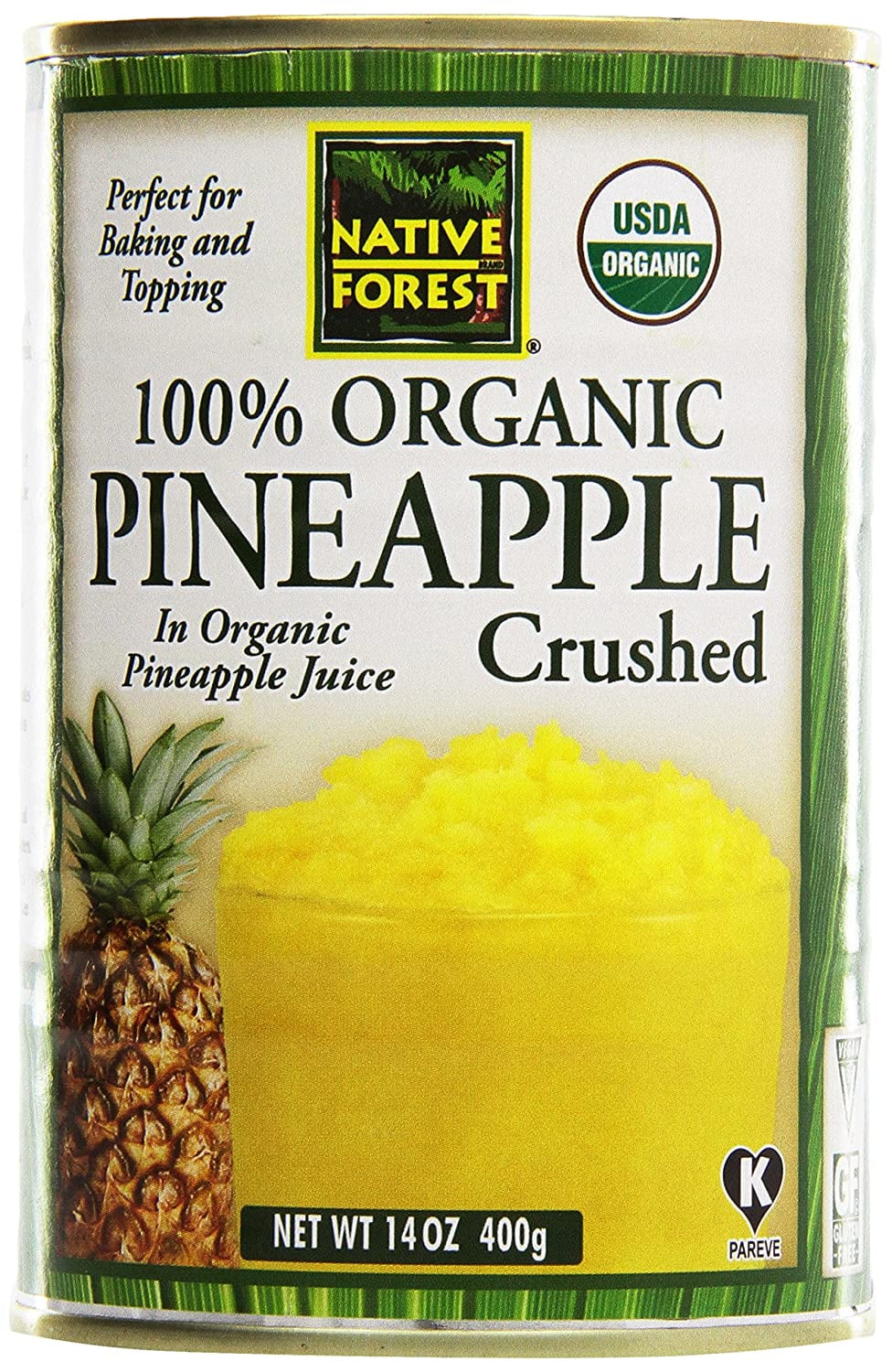 Native Forest Organic Pineapple Crushed 14 oz Pack of 2