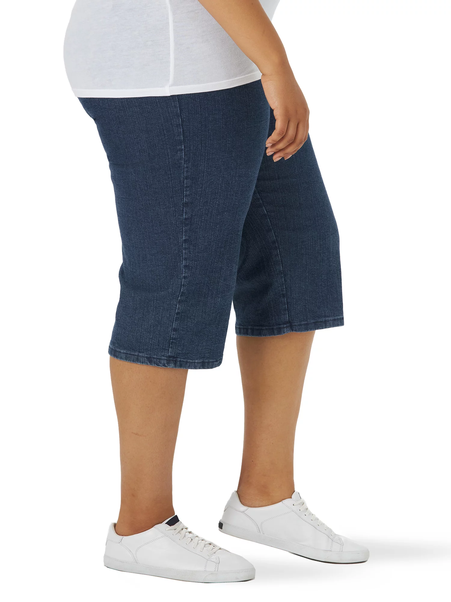 Chic Women's Plus Size Easy Fit Elastic Waist Pull On Pant