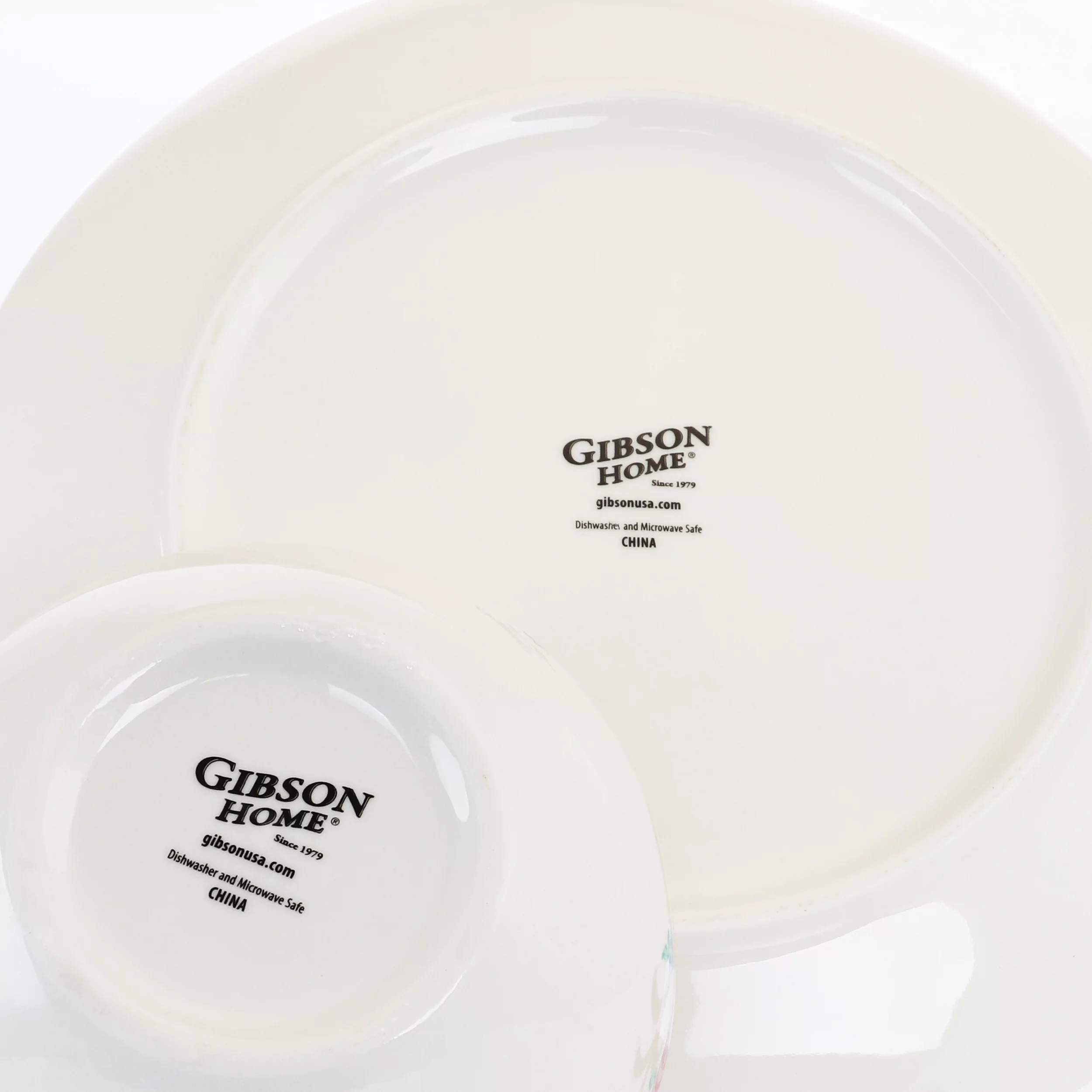 Gibson Home Floral Splash 16 Piece Round Fine Ceramic Dinnerware Set