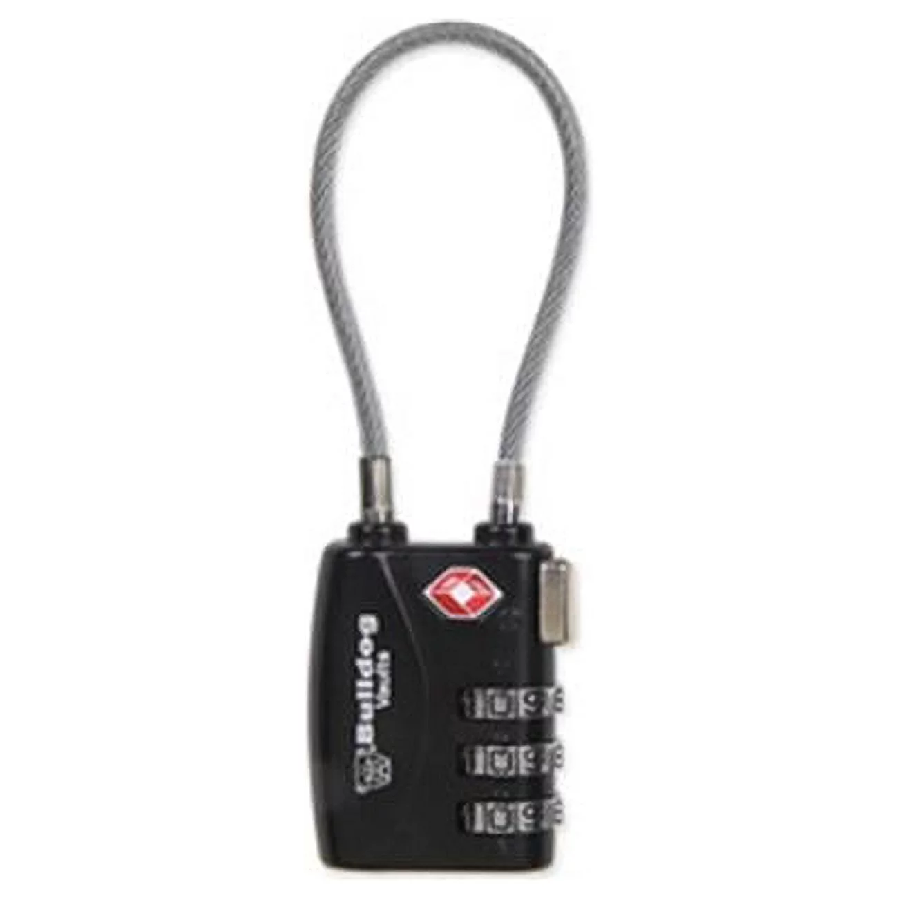 BULLDOG TSA LOCK W/STEEL CABLE