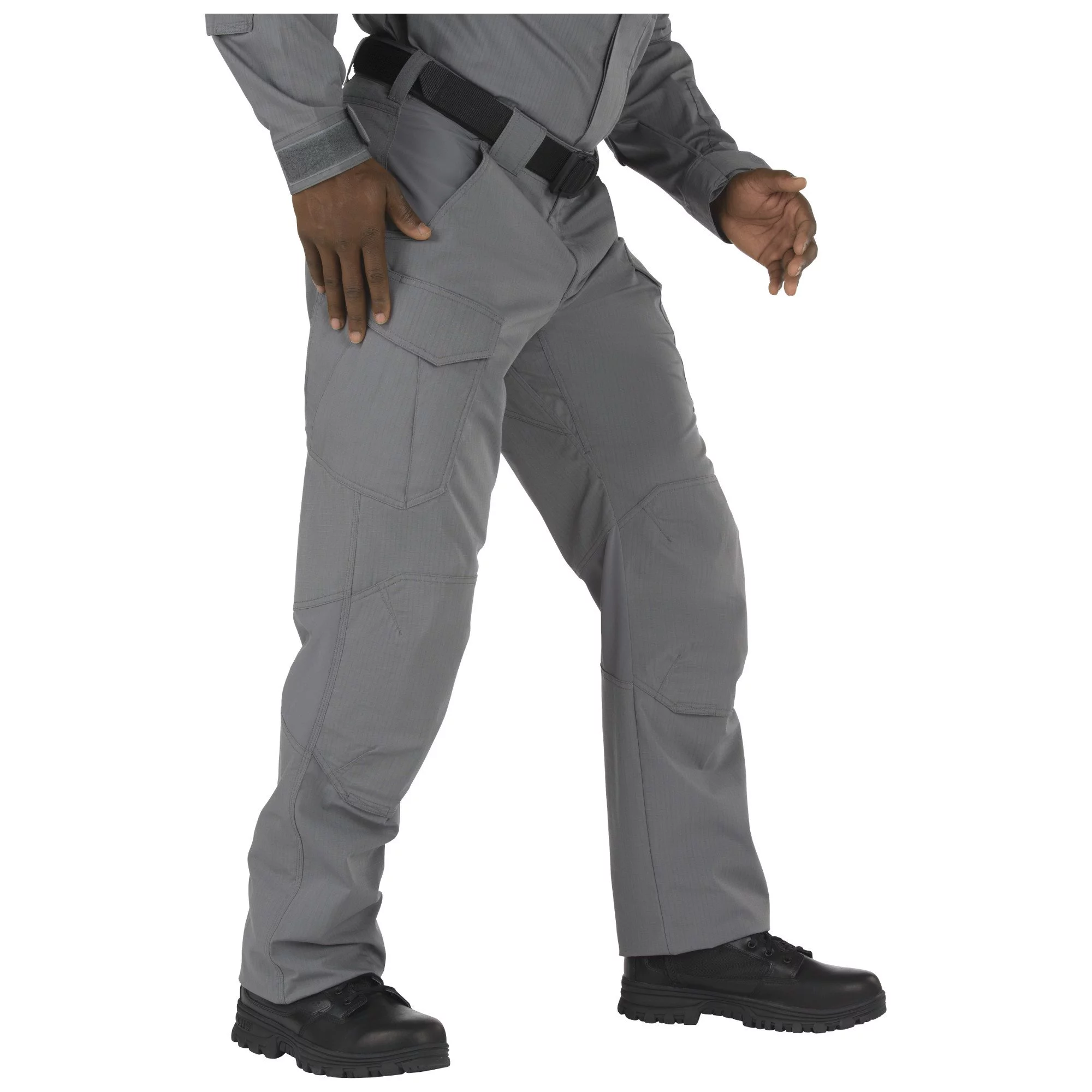 5.11 Work Gear Men's Stryke TDU Flex-Tac Ripstop Fabric Pants, Teflon Coating, Kneepad Ready, Storm, 42W x 28L, Style 74433