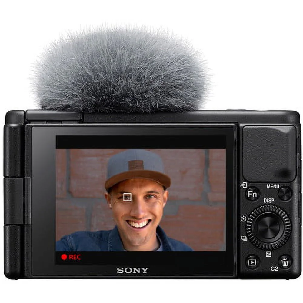 Sony ZV-1 Compact Digital Vlogging 4K Camera for Content Creators & Vloggers (Black) +Buzz-Photo Essential Kit