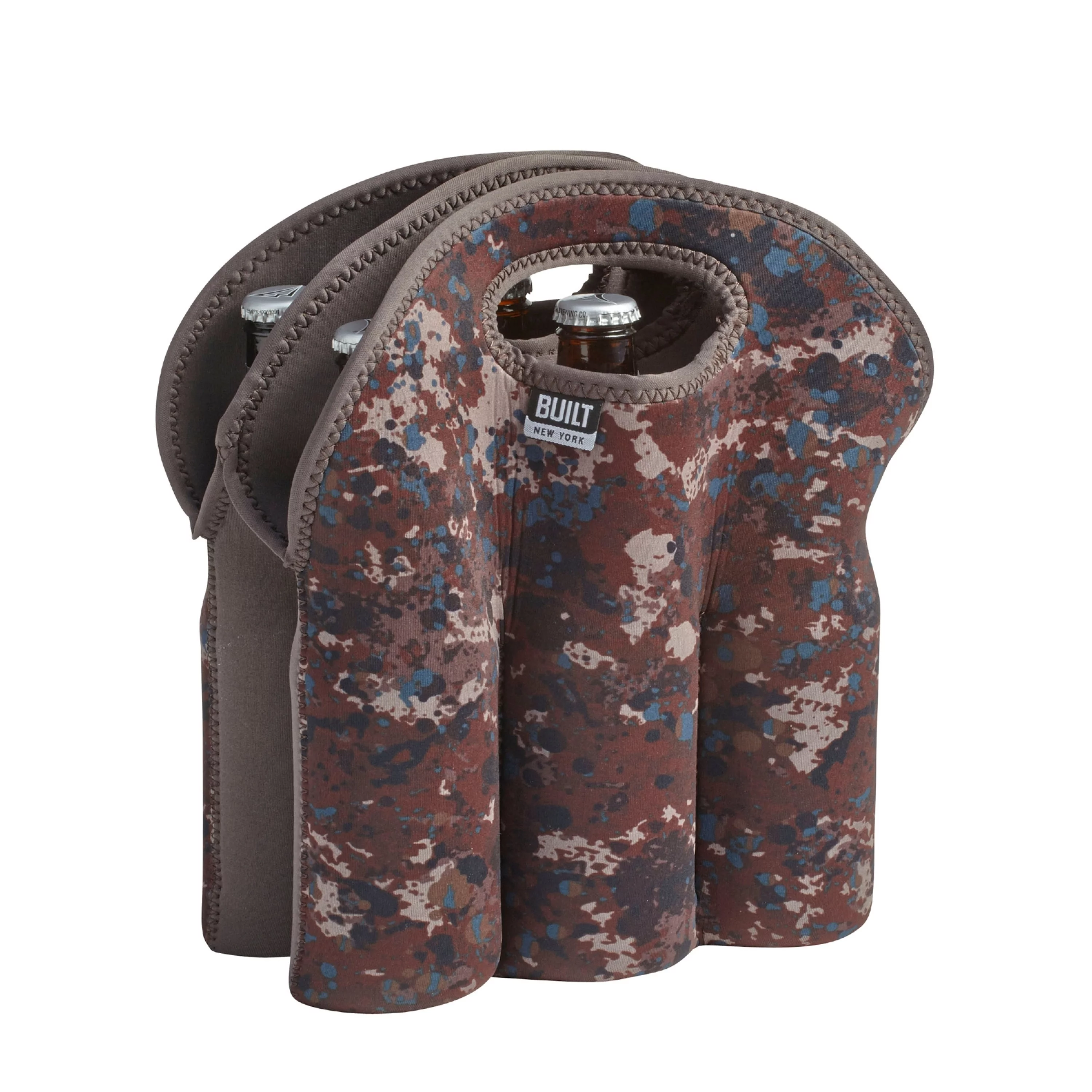 Built Tweed Camouflage Neoprene Six Pack Bottle Tote