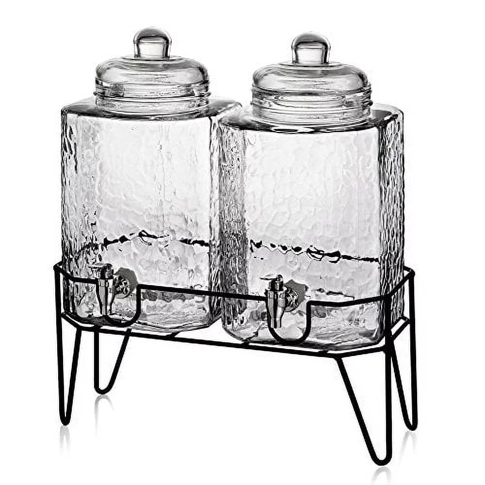 Jay Import Hamburg Set of 2 Dispensers with Stand