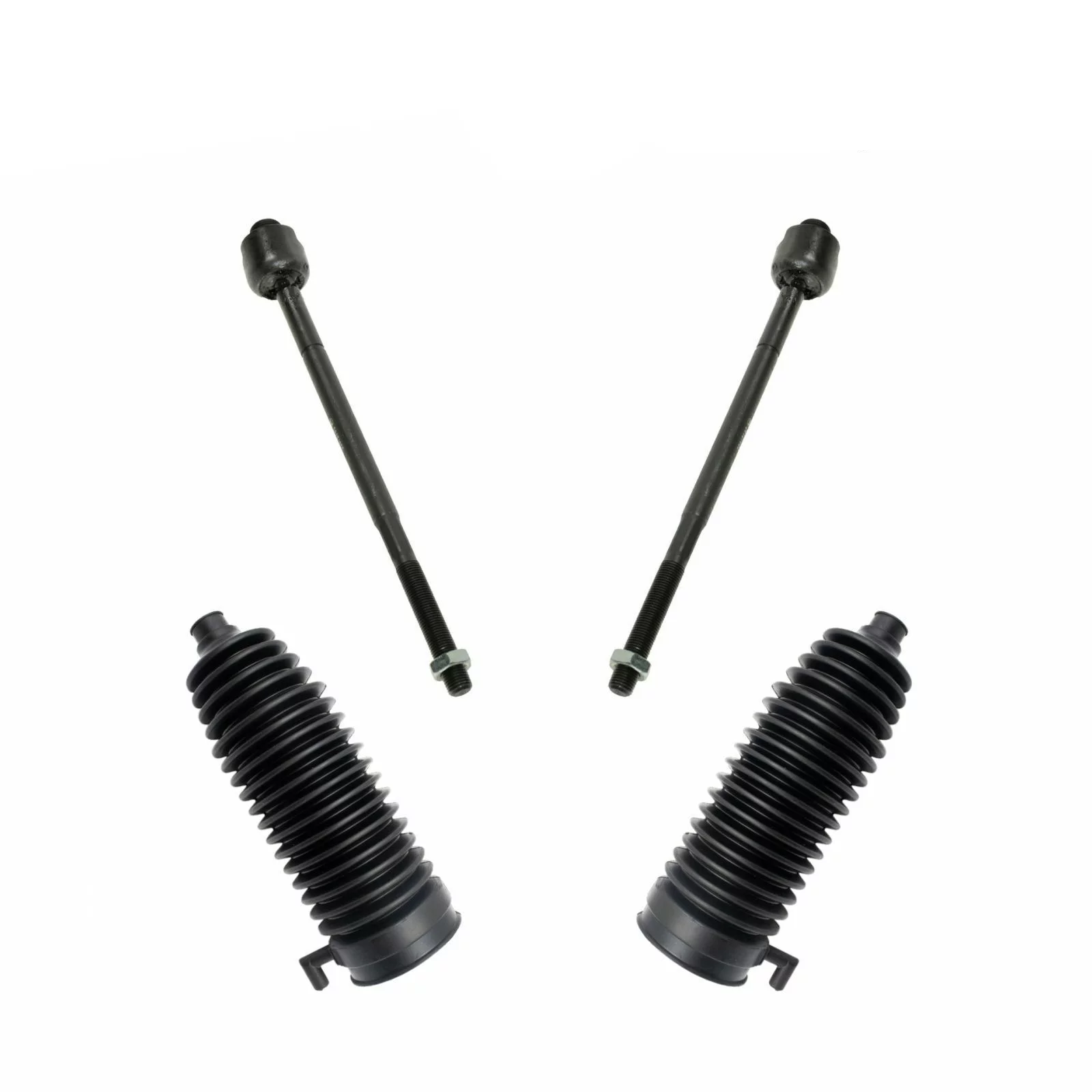 Teledu Front Inner Tie Rods with Steering Rack Bellows Boots For Express Savana
