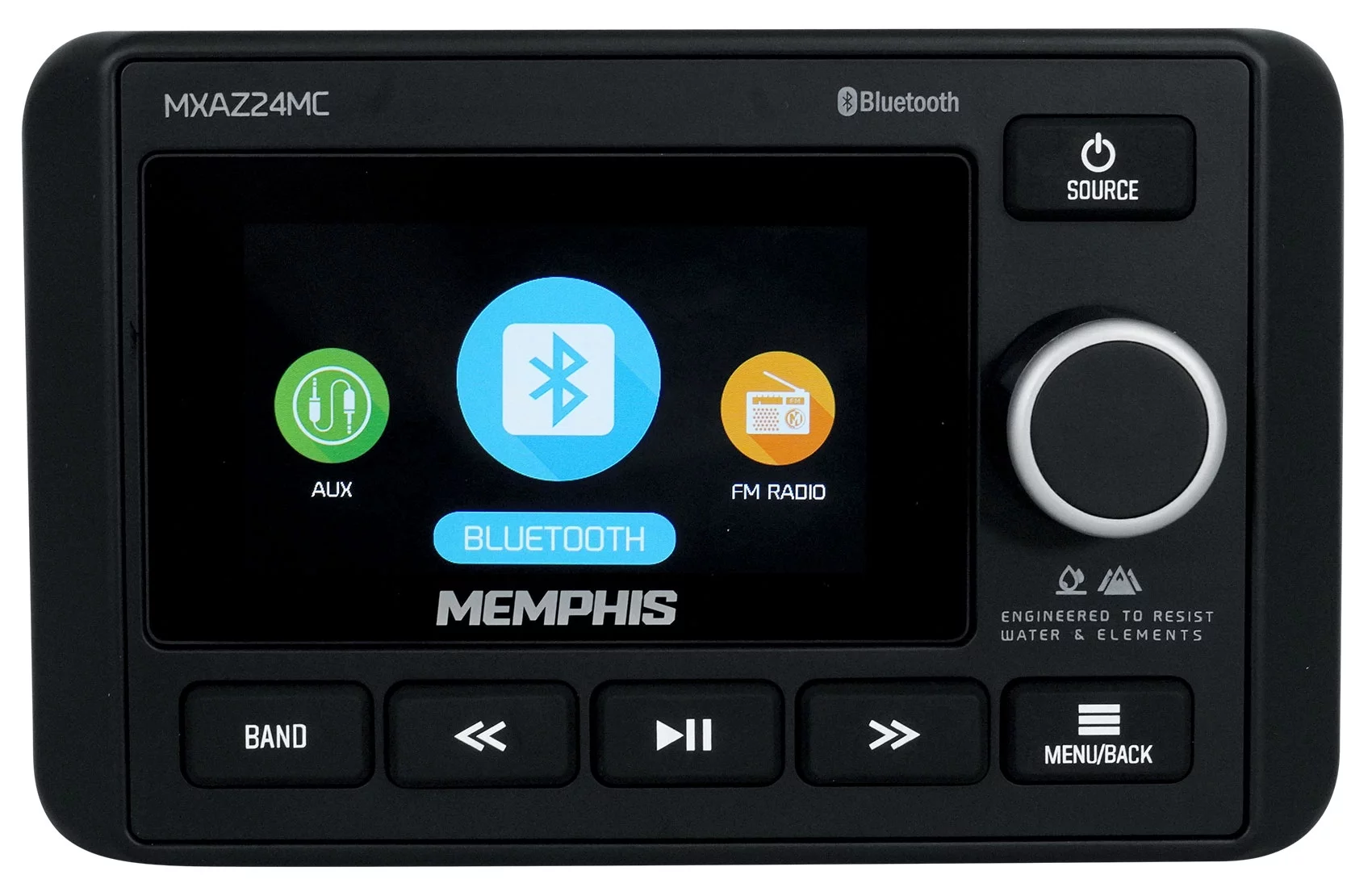 Memphis MXAZ24MC 2-Zone Marine Bluetooth Receiver+4) MB QUART Wakeboard Speakers