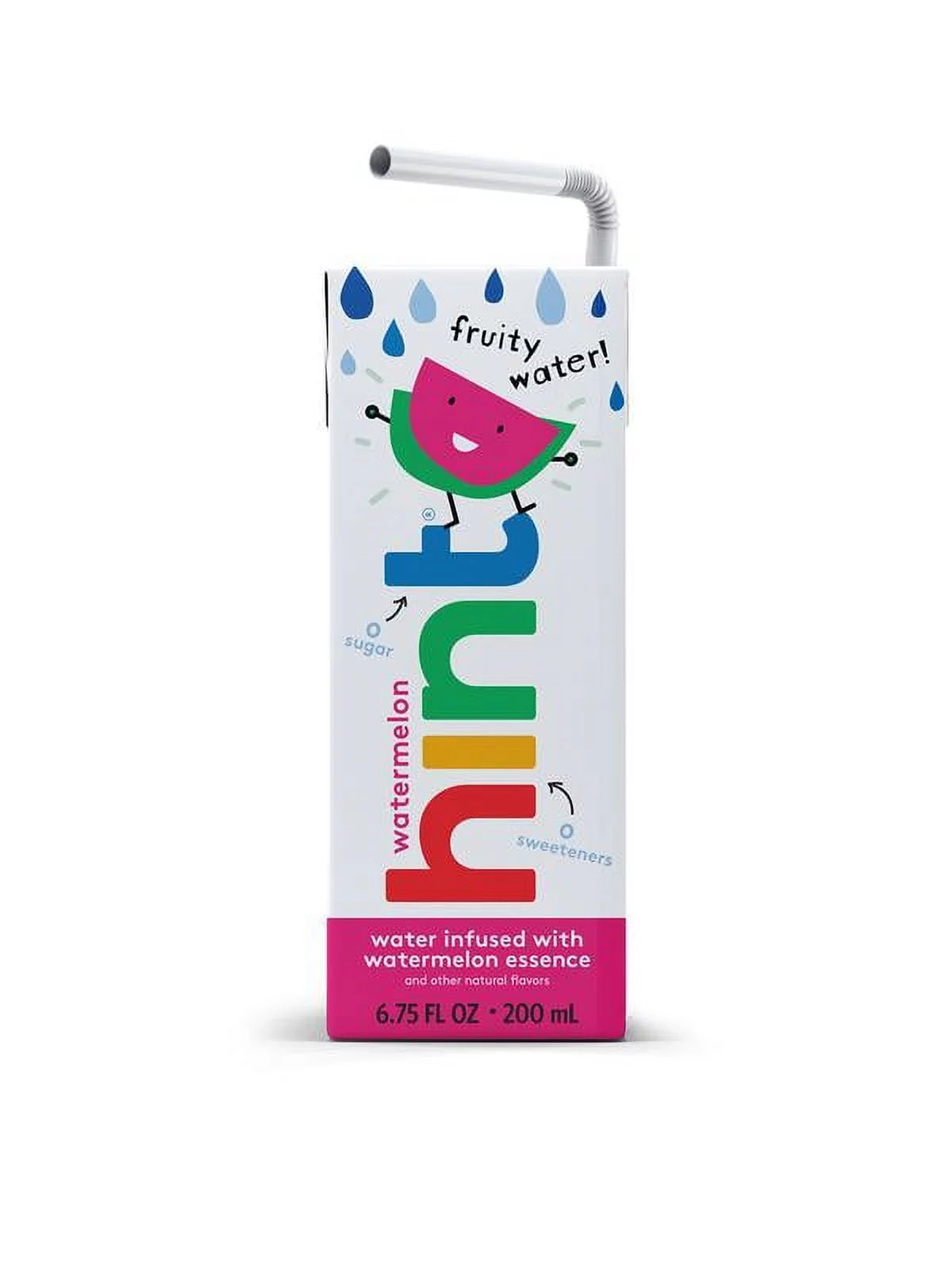 Hint Kids Water Watermelon, (Pack of 8) 6.75 Fl Oz, Pure Water Infused With Watermelon, Zero Sugar, Zero Calories, Zero Sweeteners, Zero Preservatives, Zero Artificial Flavors
