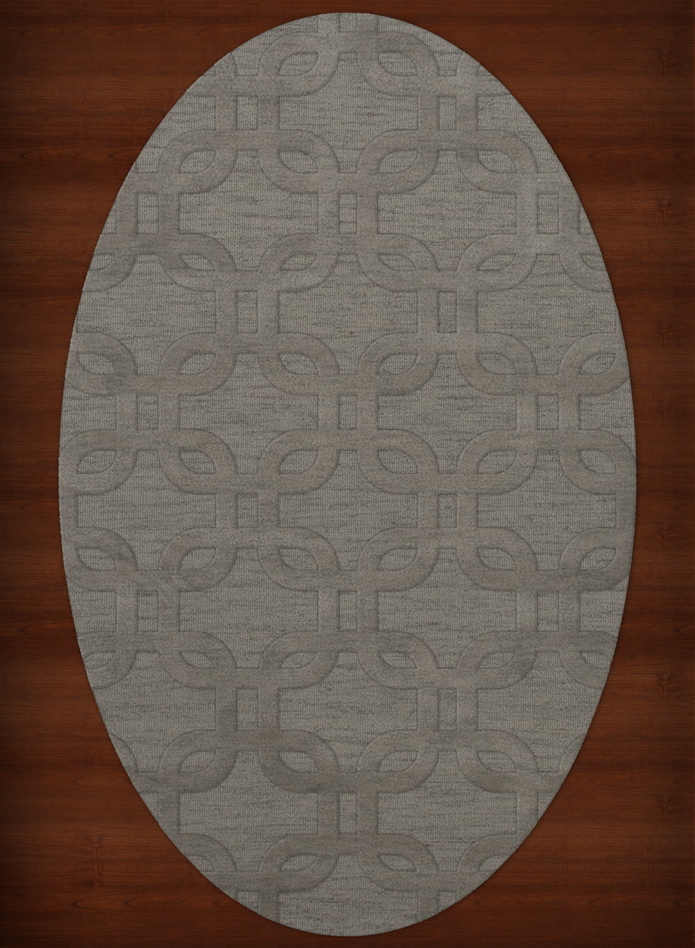 Dalyn Dover Area Rug DV7 Dv7 Silver Rectangles Loops 9' x 12' Oval