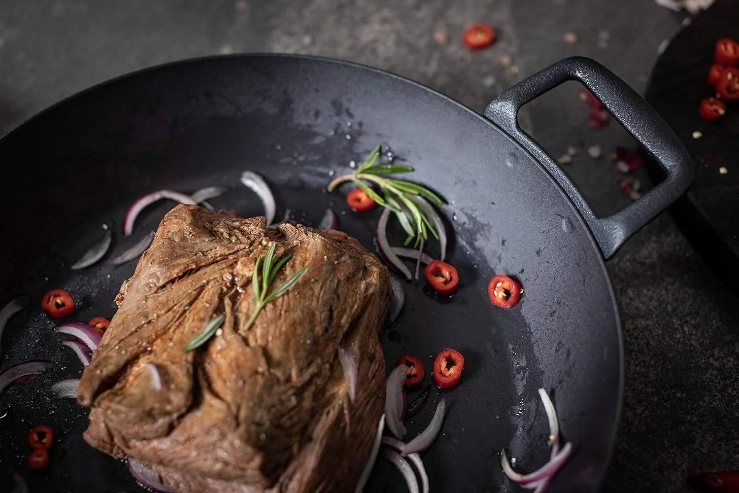 1 1 Frying Pan Iron with Side Handles 12.5