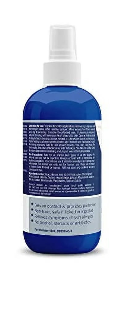 Vetericyn Plus All Animal Hydrogel. Promotes Healing for Wounds, Post-Surgery Sutures & Irritation. Recommended for Dogs, Cats, Birds & Rabbits. 8 oz. (Packaging/Bottle Color May Vary)