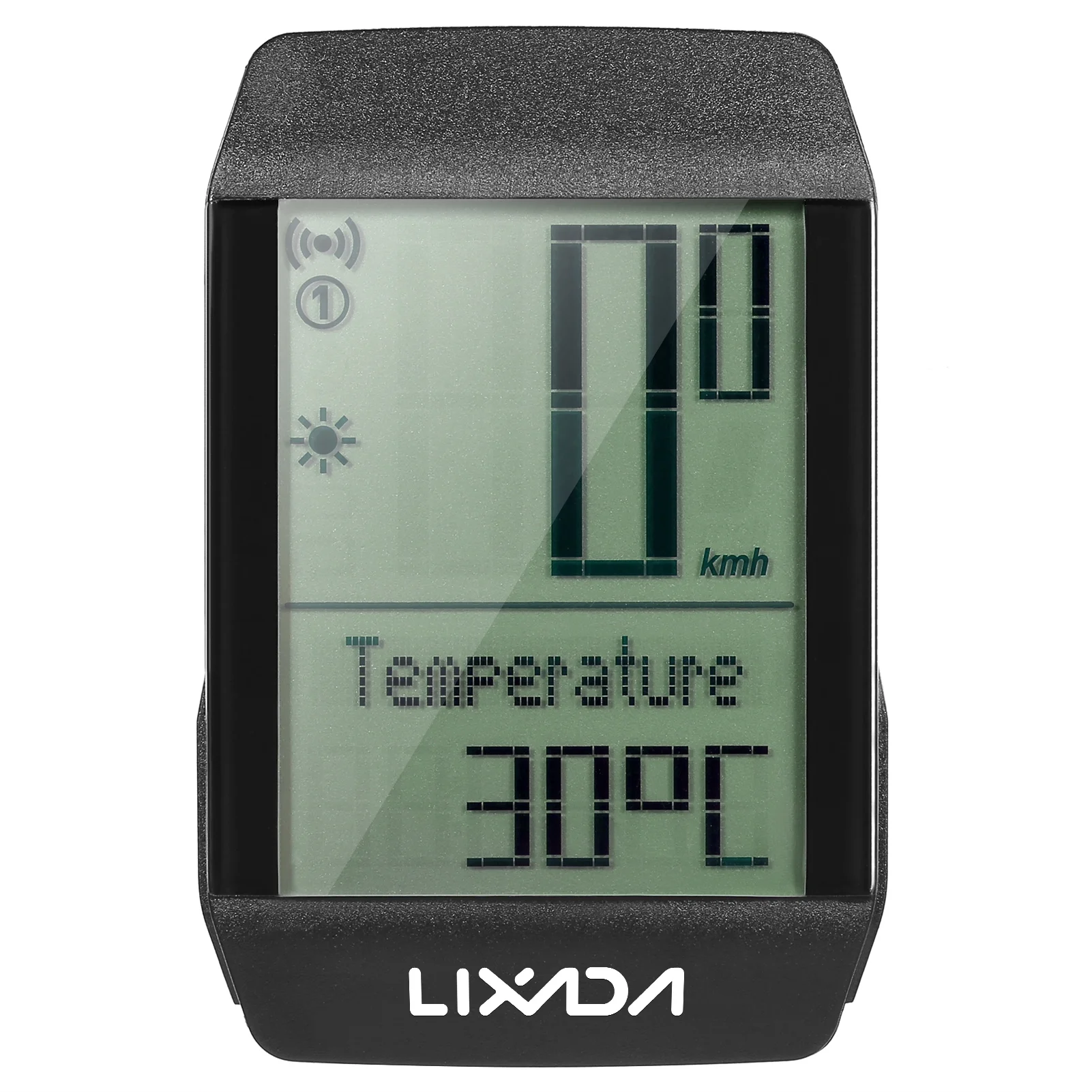 Lixada Wireless Bike Cycling Computer Waterproof Speedometer with 6 Languages Backlight