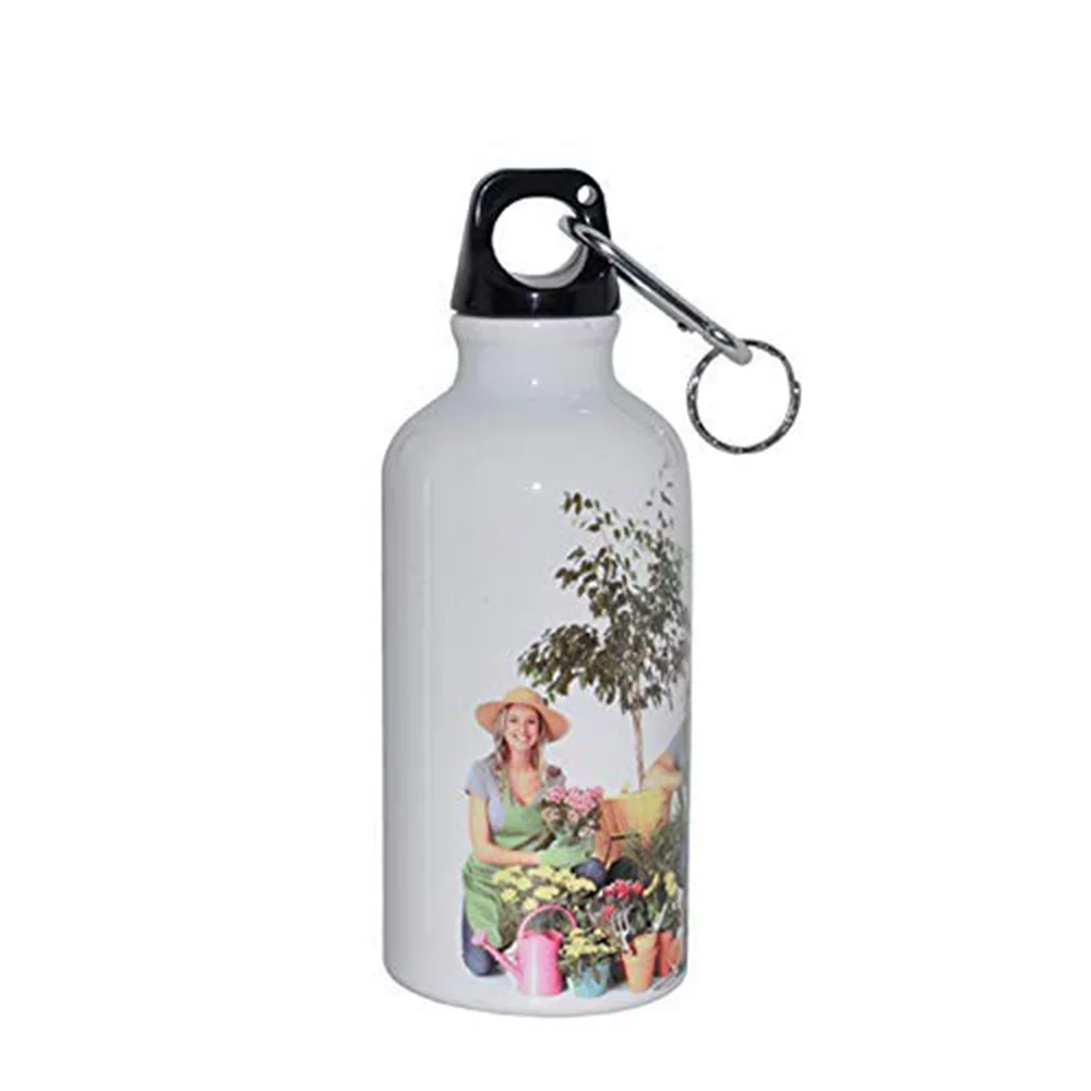 EQCOTWEA 10pcs 600ml Sublimation Aluminium Water Bottle Mugs Travel Mugs Gifts White