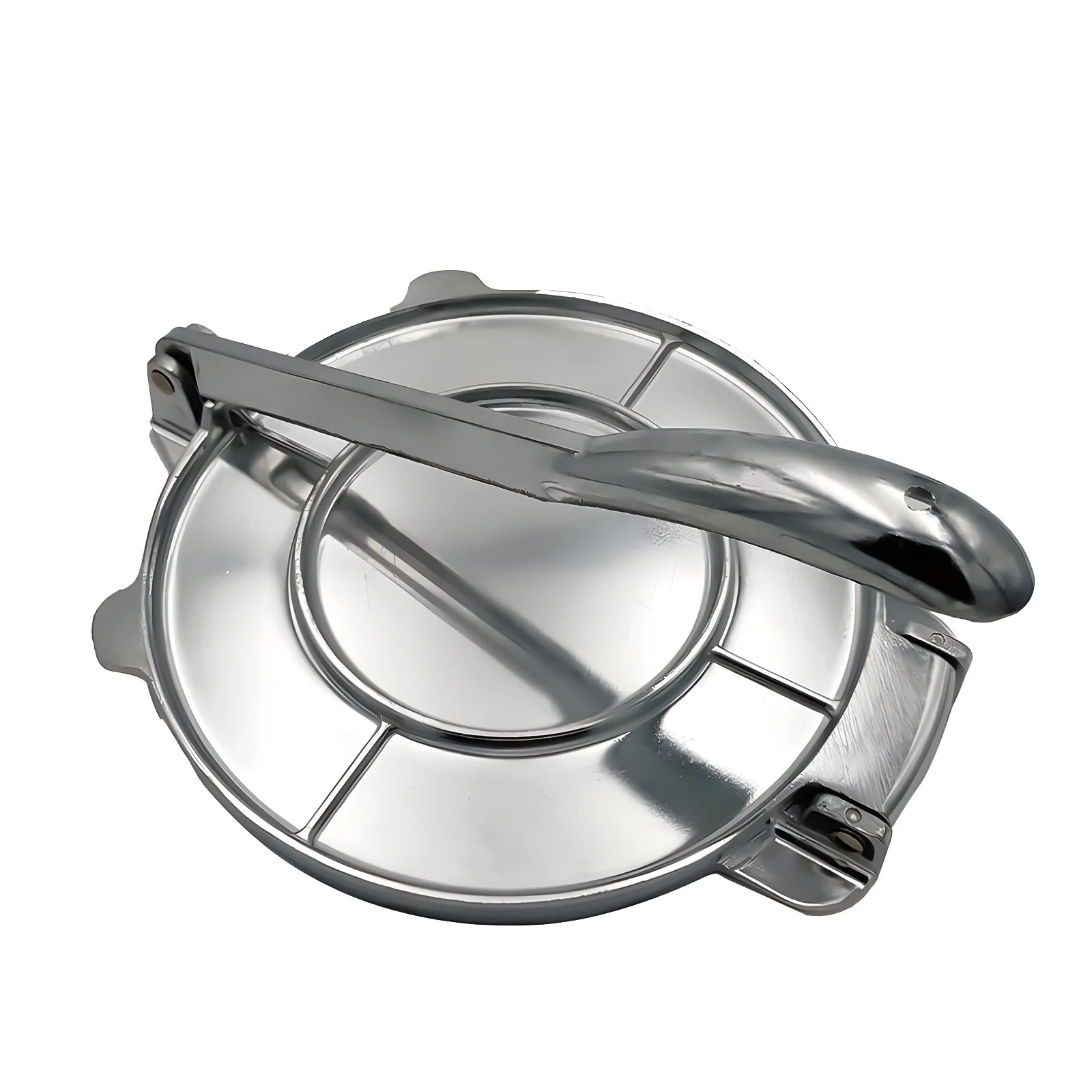Leyfeng Tortilla Press 8 Inches Heavy Duty Flour Tortilla Press Aluminum Alloy Pre-Seasoned Roti Maker with Handle for Corn / Dough / Pizza / Pie / Flour Tortilla