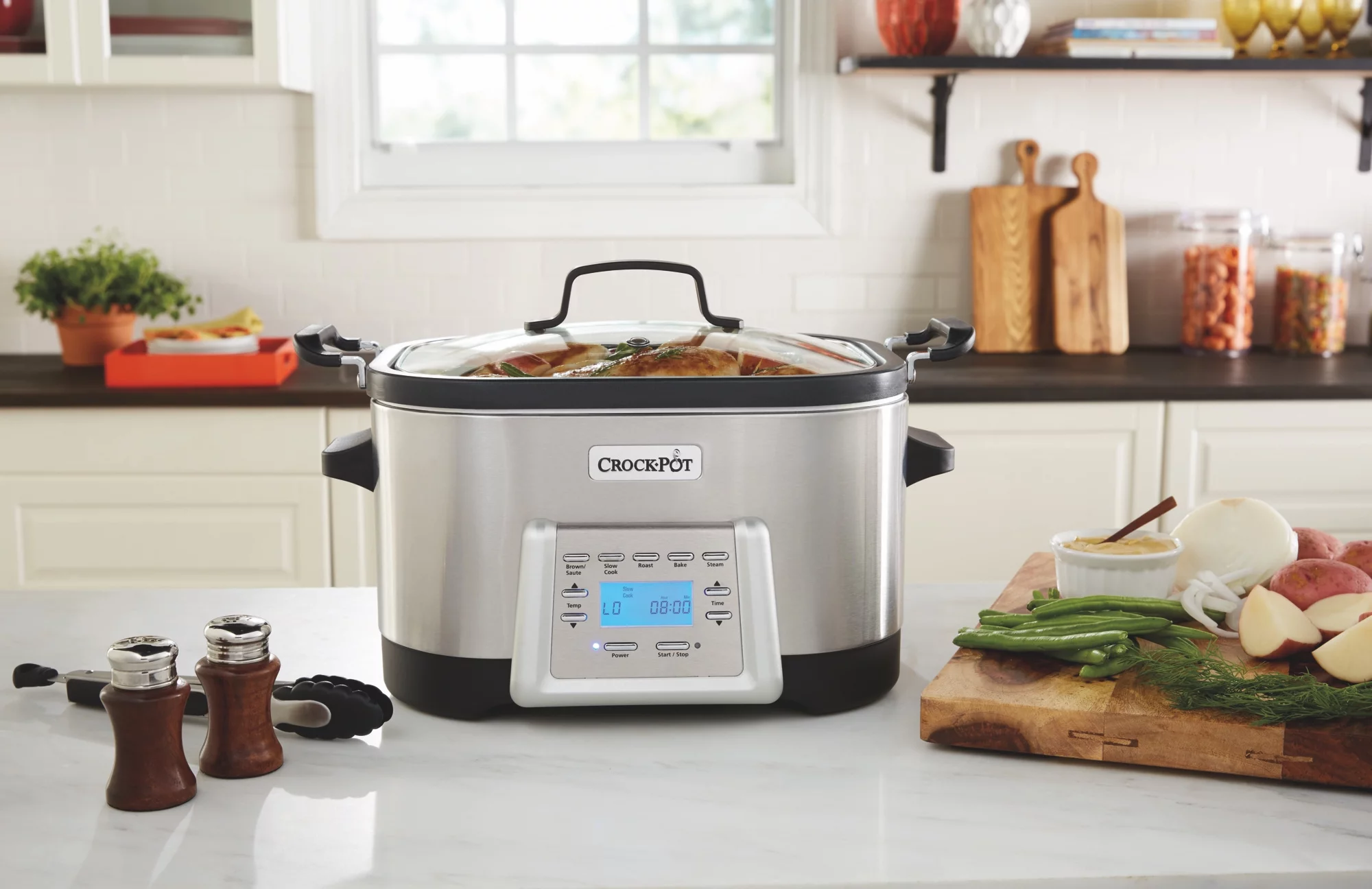 Crock-Pot 6 Quart 5-In-1 Non-Stick Stainless Steel Multi-Cooker Inner Pot