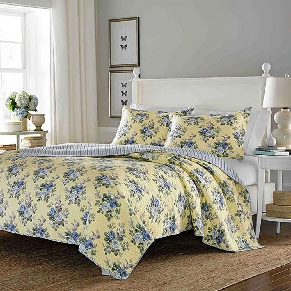 laura ashley linley quilt set, king
