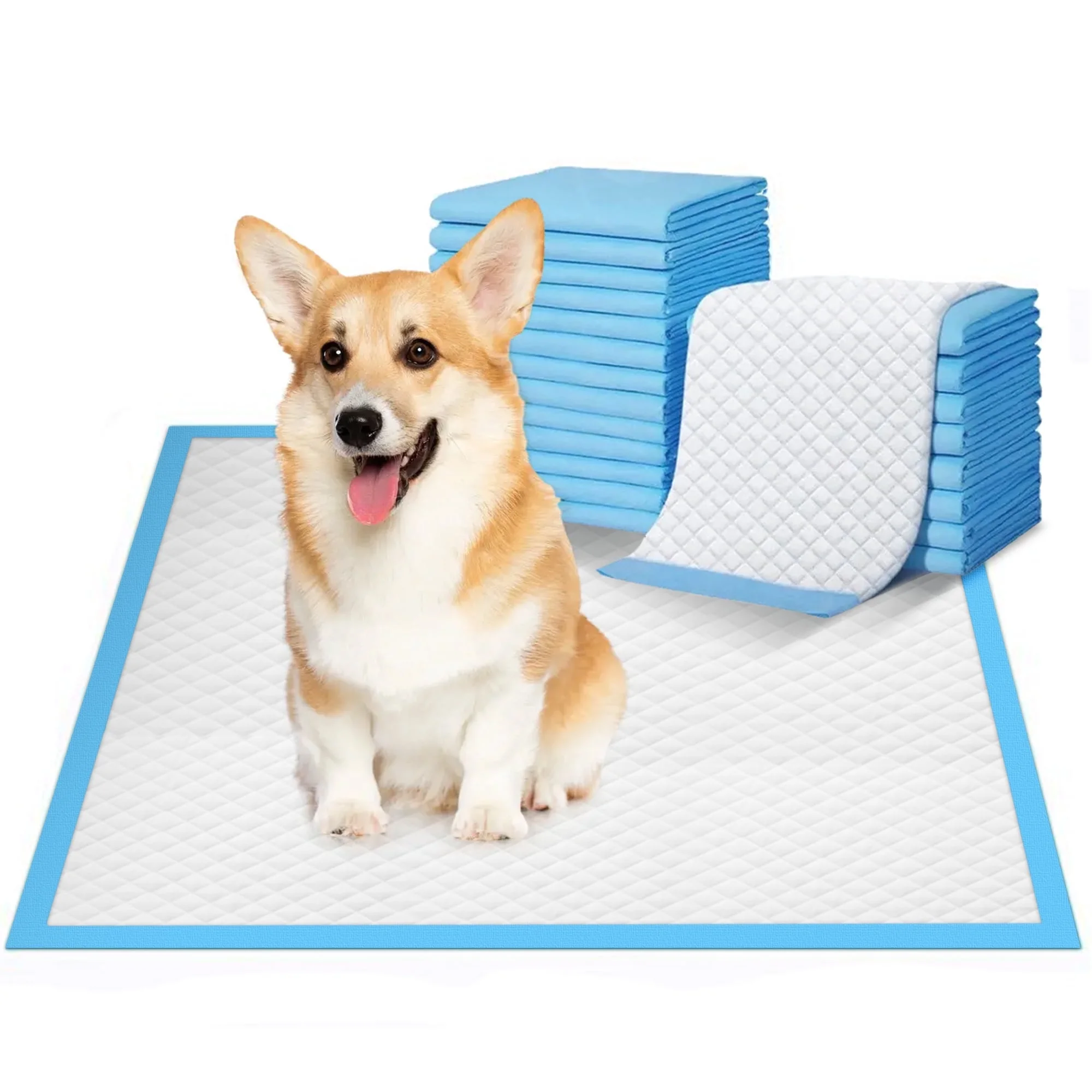 Pet Washable Pee Pads for Dogs, Dog Pads 100 Count,Non-Slip Dog Pads with Heavy Absorbency, Reusable Training Pads