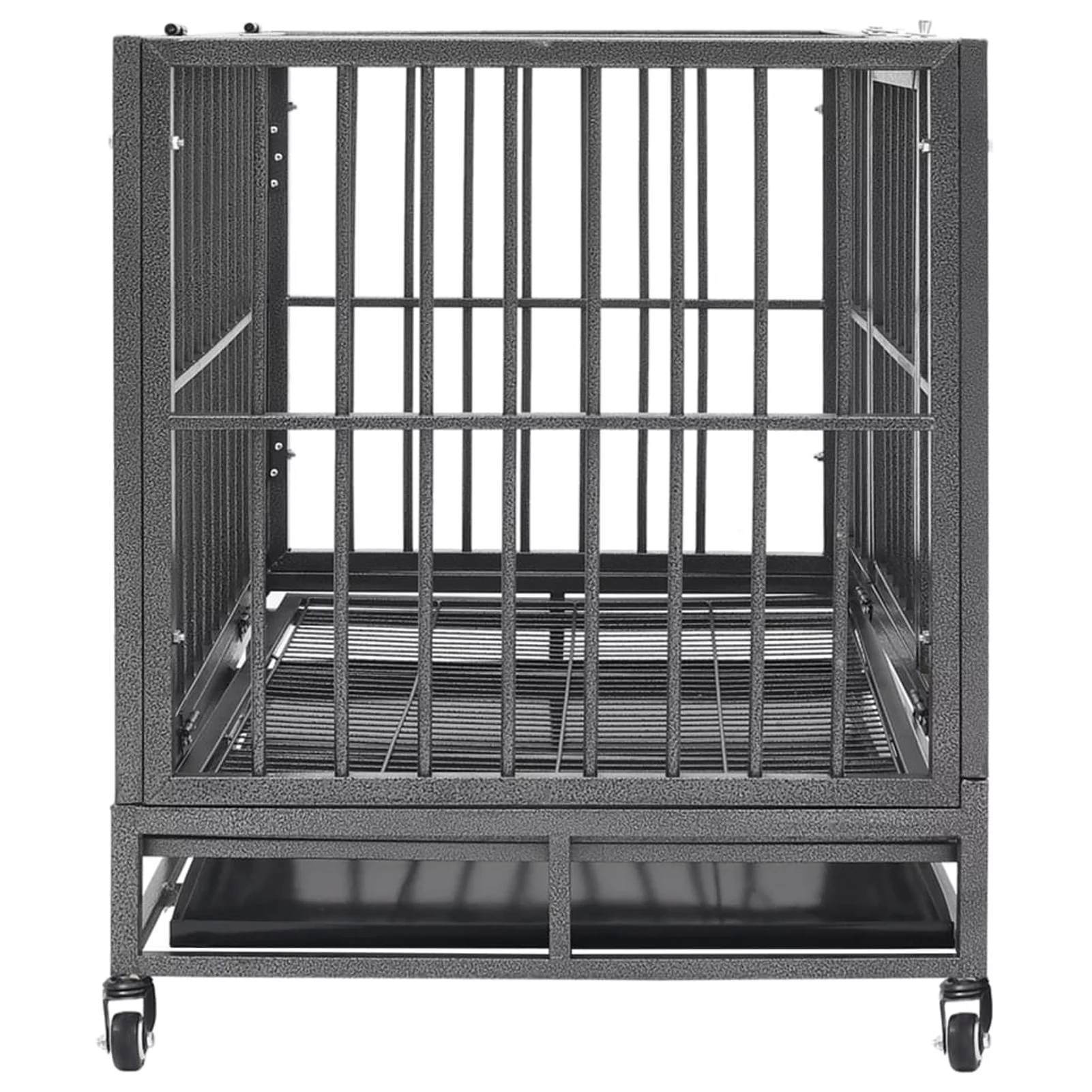 Suzicca Dog Cage with Wheels Steel 36.2