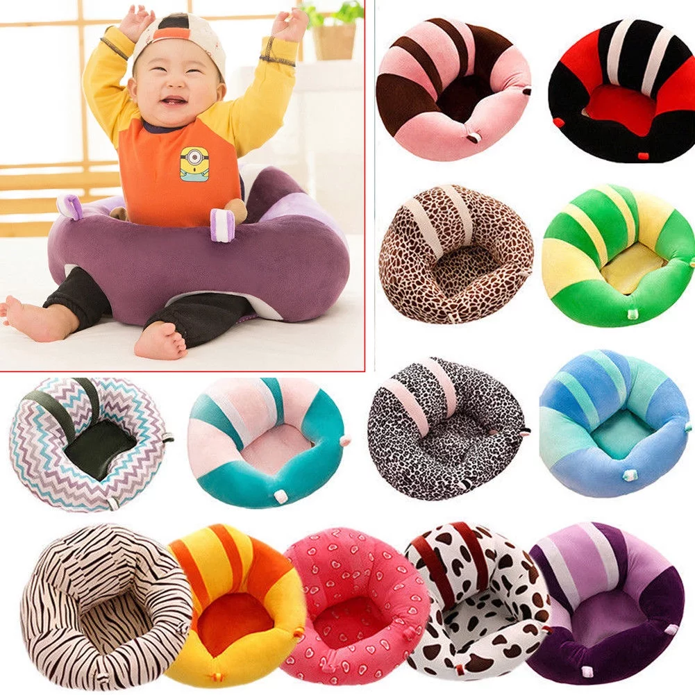 Baby Sofa Sitting Chair Support Seat PP Cotton Protector Cushion Plush Pillow Toys Bean Bag Chair