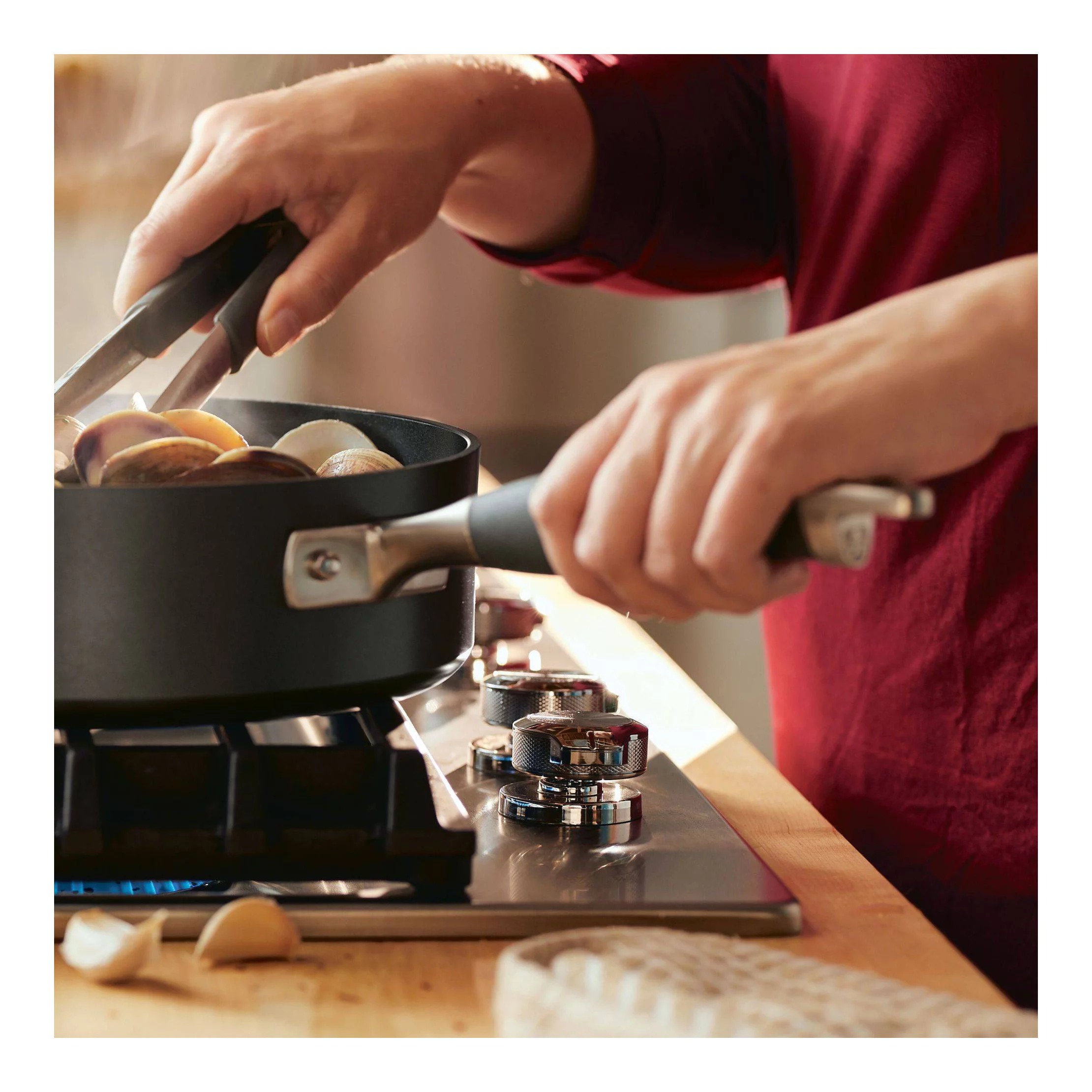 Advanced Home 10qt Covered Stockpot Moonstone